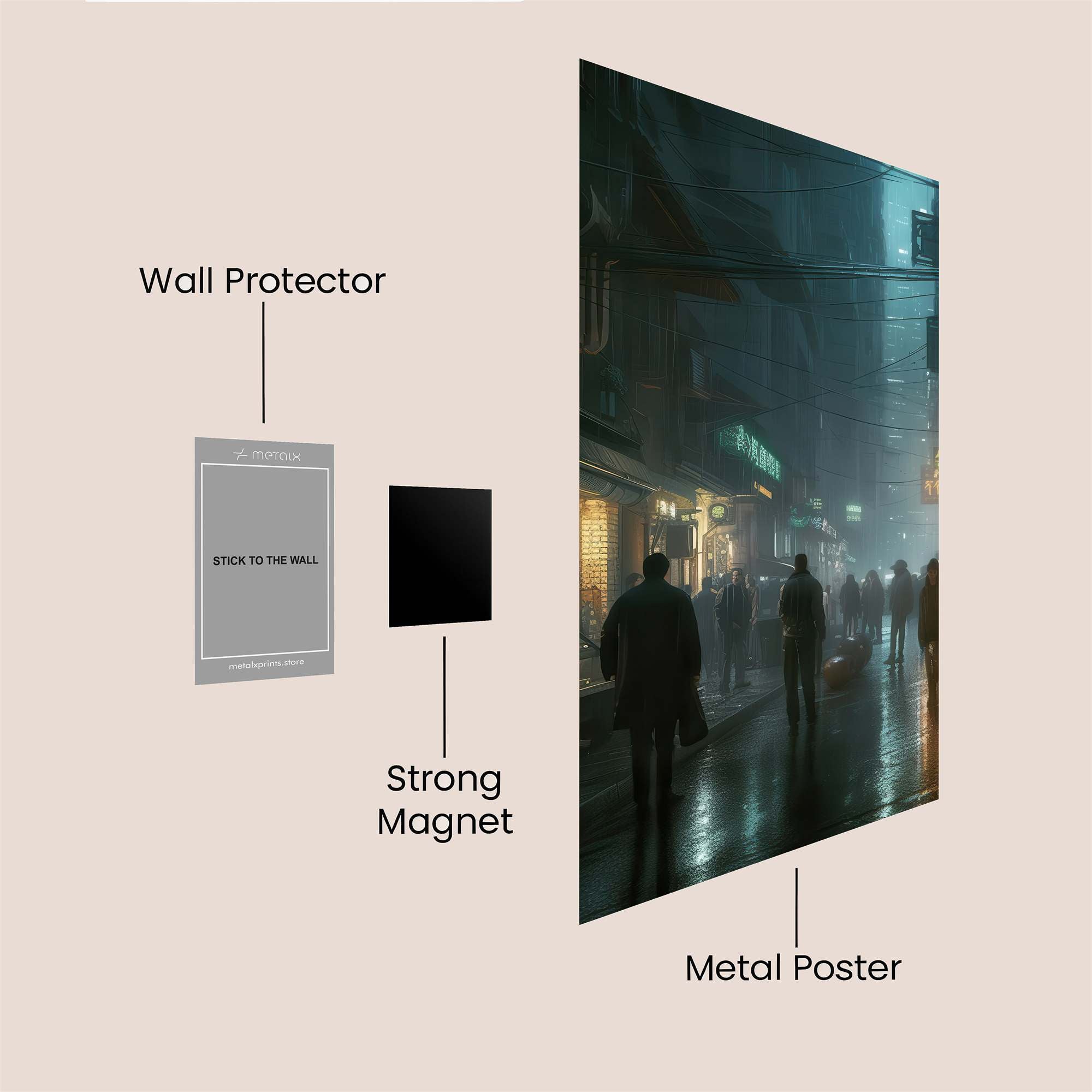 NeonMelancholy Safe Wall Magnetic / M