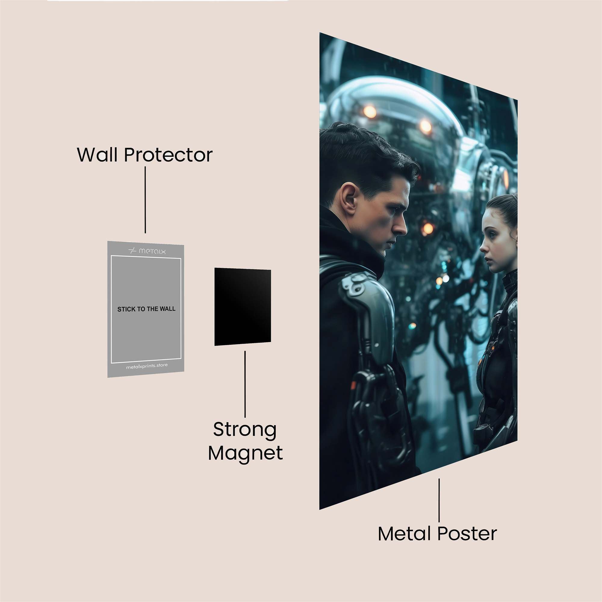 Robo-Intrigue Safe Wall Magnetic / M