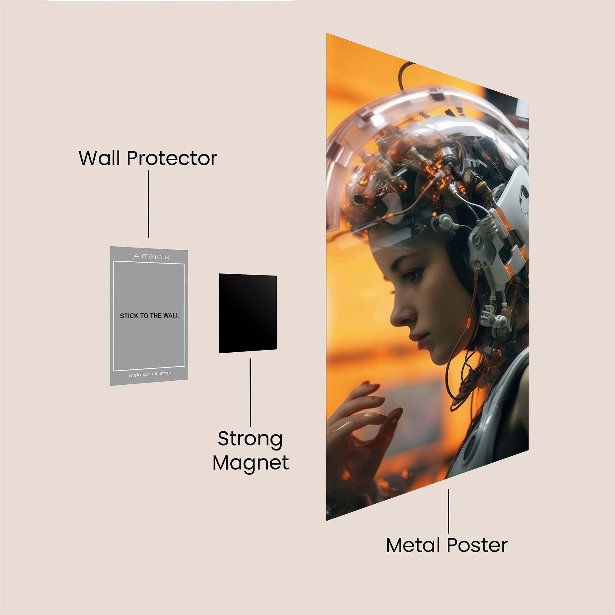 Cyber Enigma Safe Wall Magnetic / M
