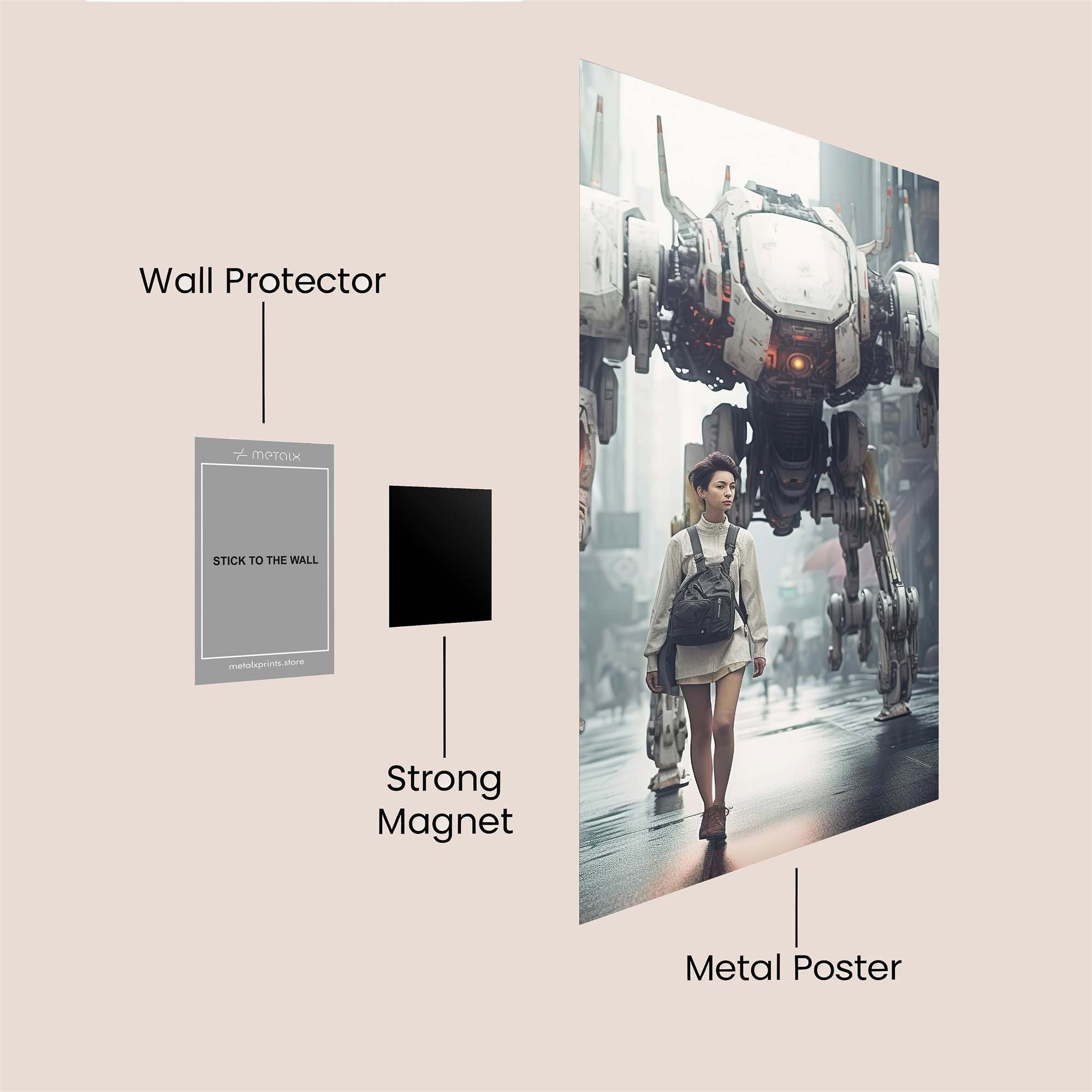 Robot Invasion Safe Wall Magnetic / M