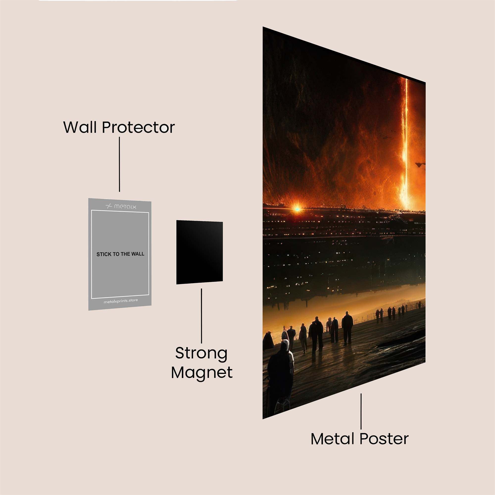 Eiffel Whimsy Safe Wall Magnetic / M