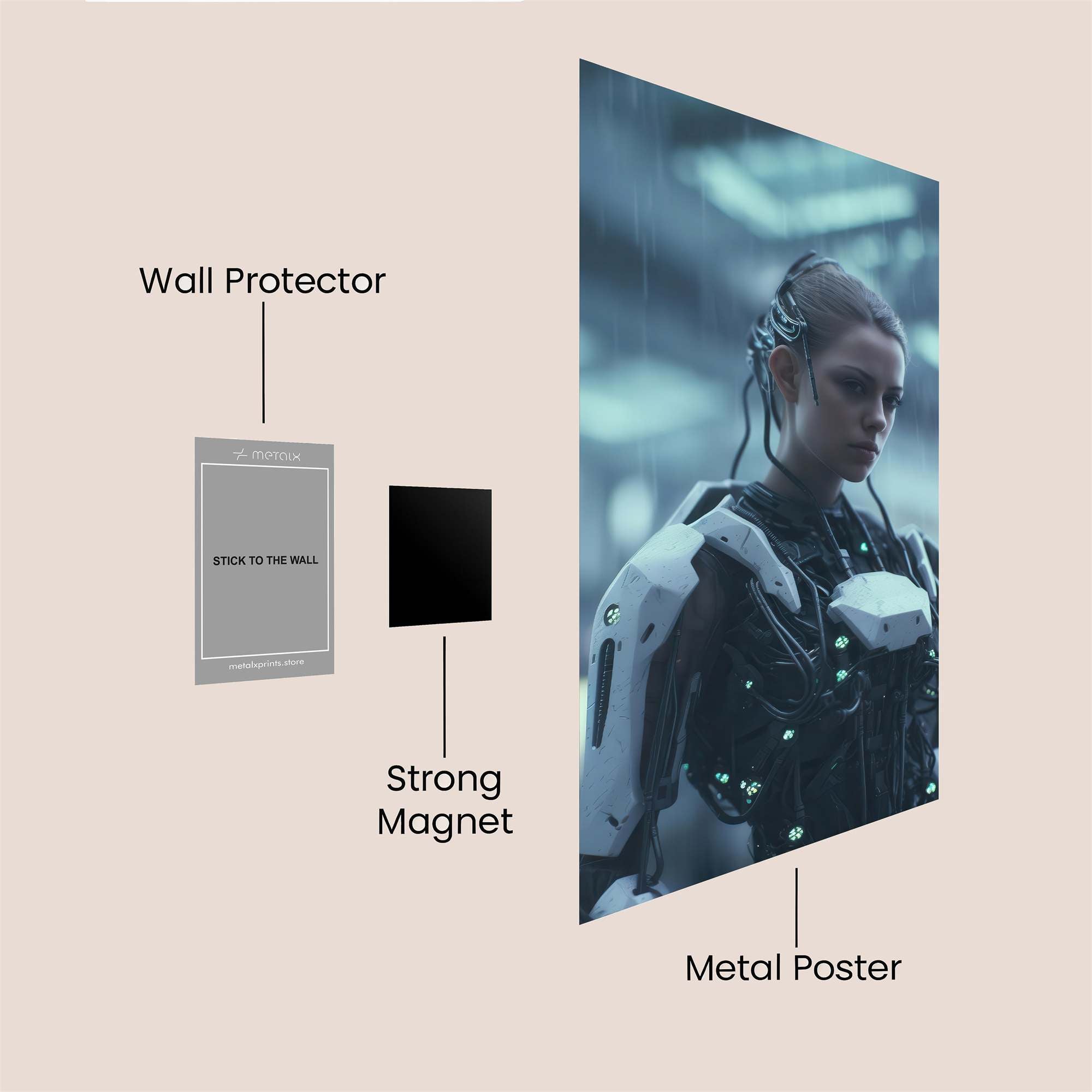 Cyber Elegance Safe Wall Magnetic / M