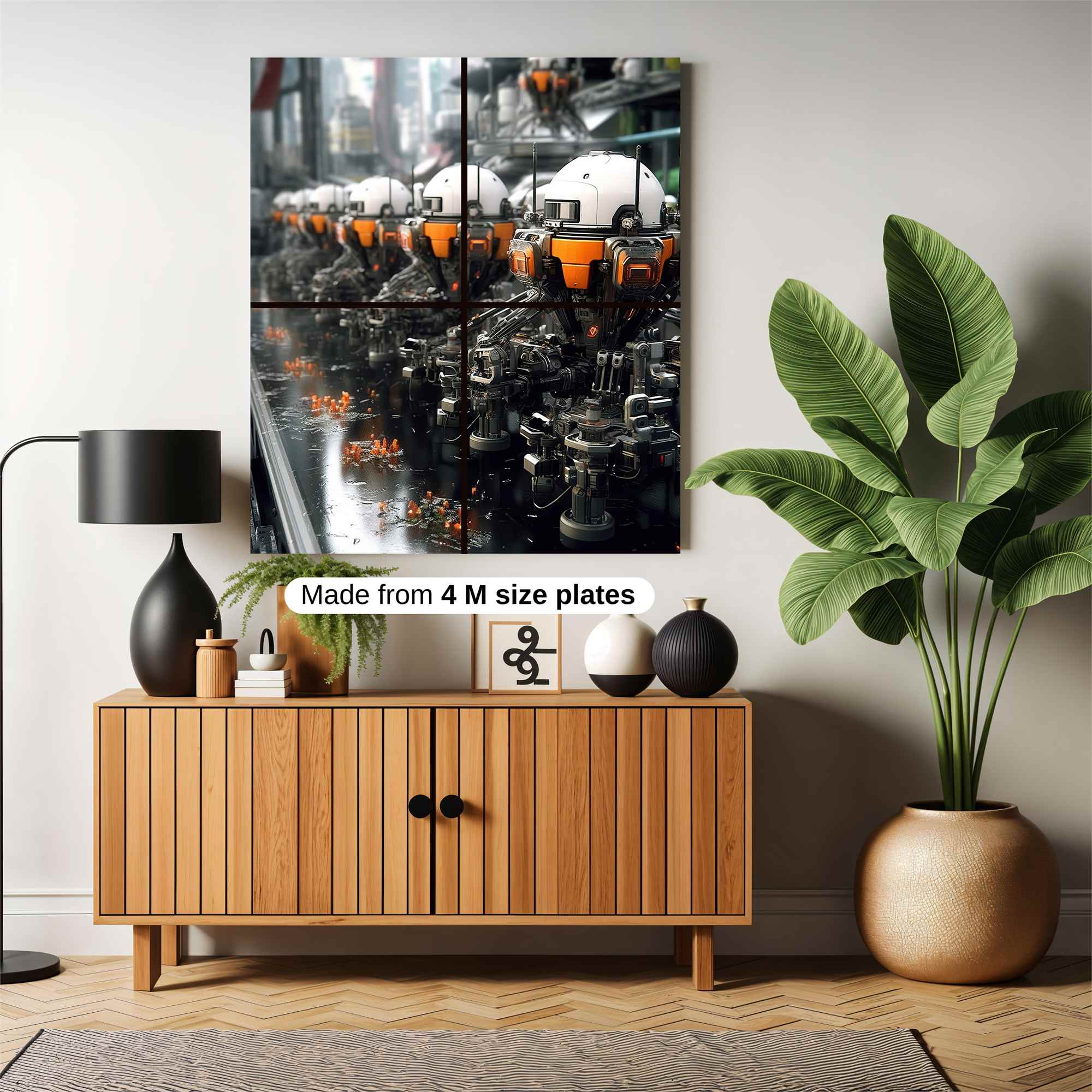 Robots Industrious Safe Wall Magnetic / M