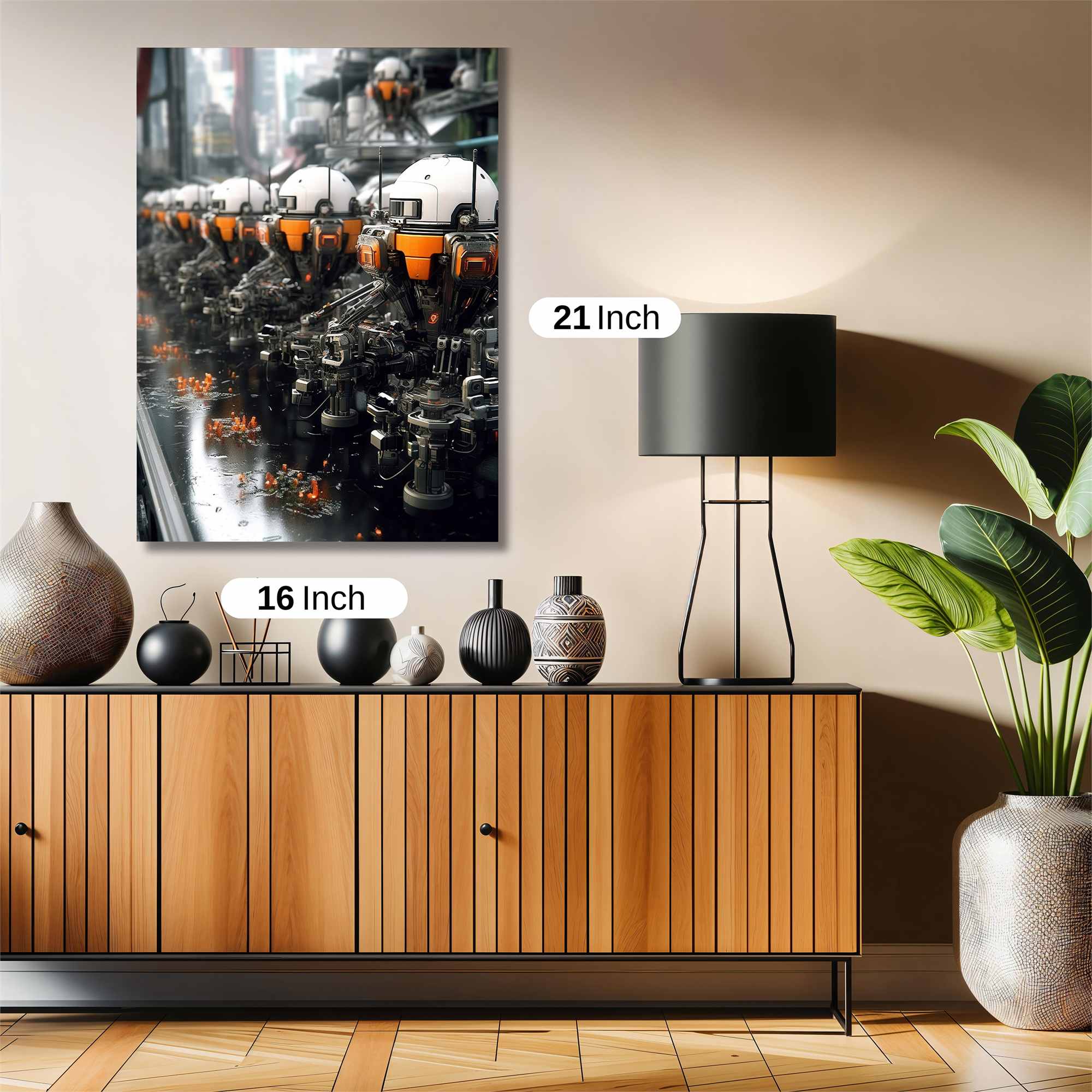 Robots Industrious Safe Wall Magnetic / M