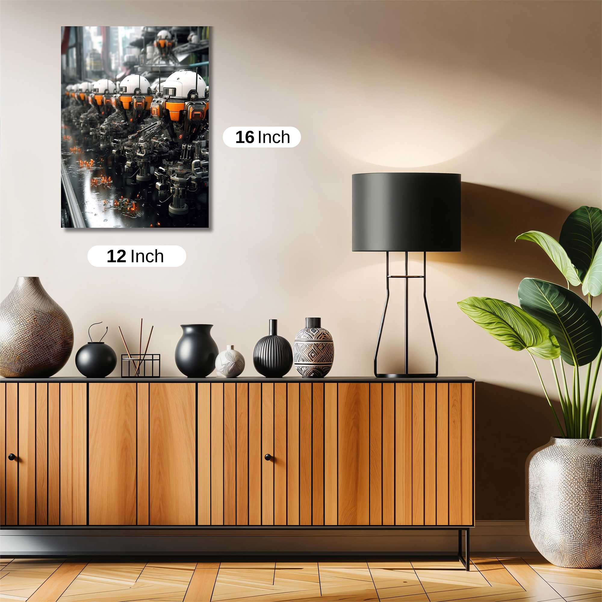 Robots Industrious Safe Wall Magnetic / M