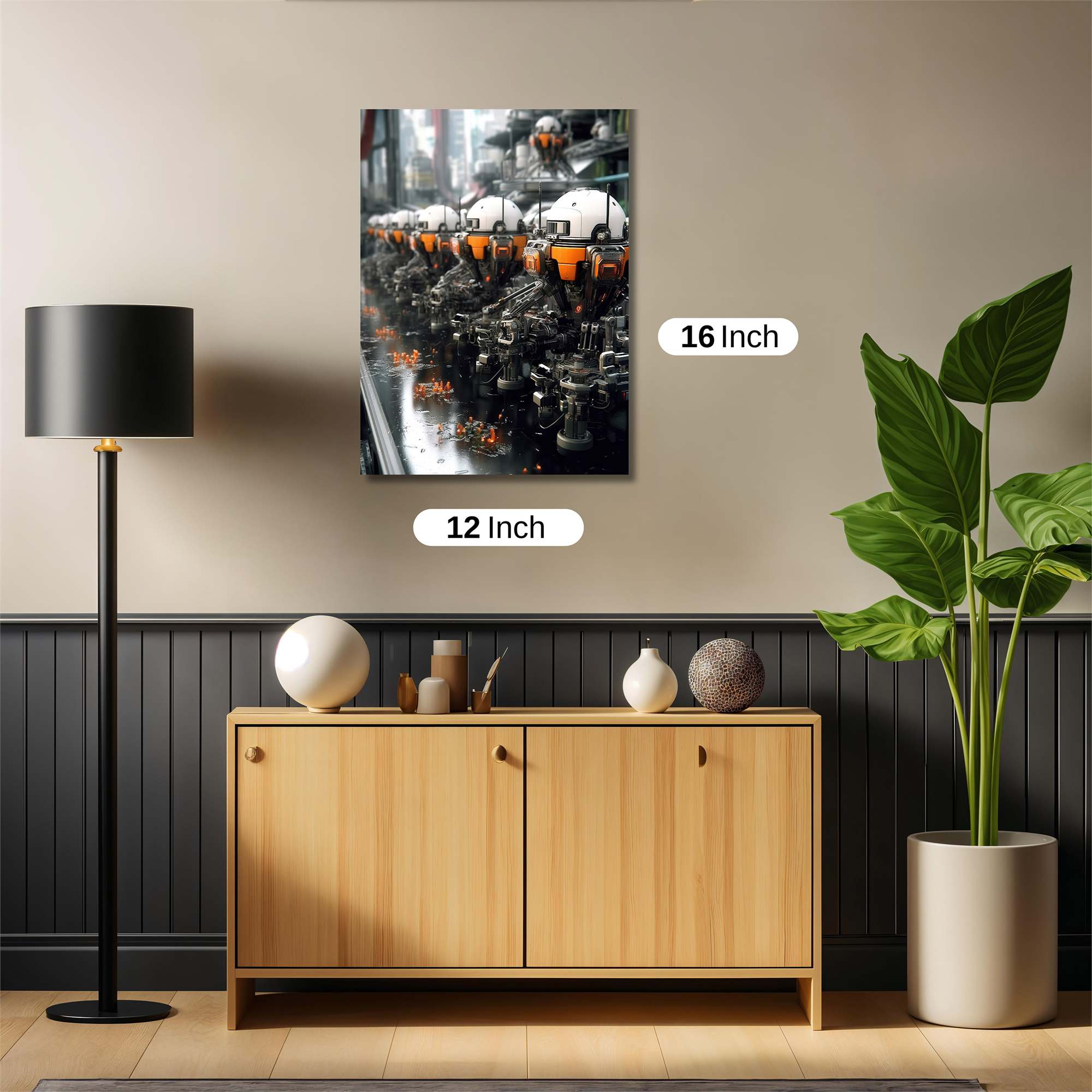 Robots Industrious Safe Wall Magnetic / M