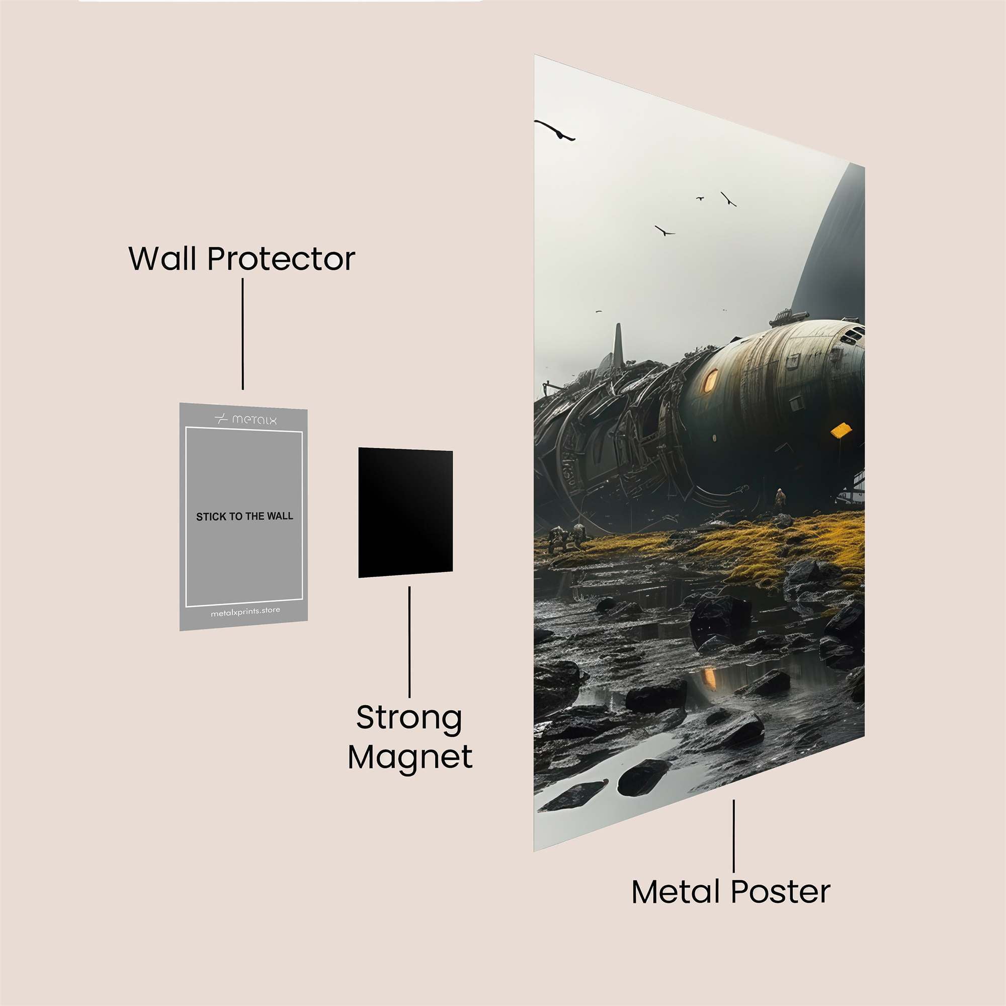 Wasteland Wanderer Safe Wall Magnetic / M