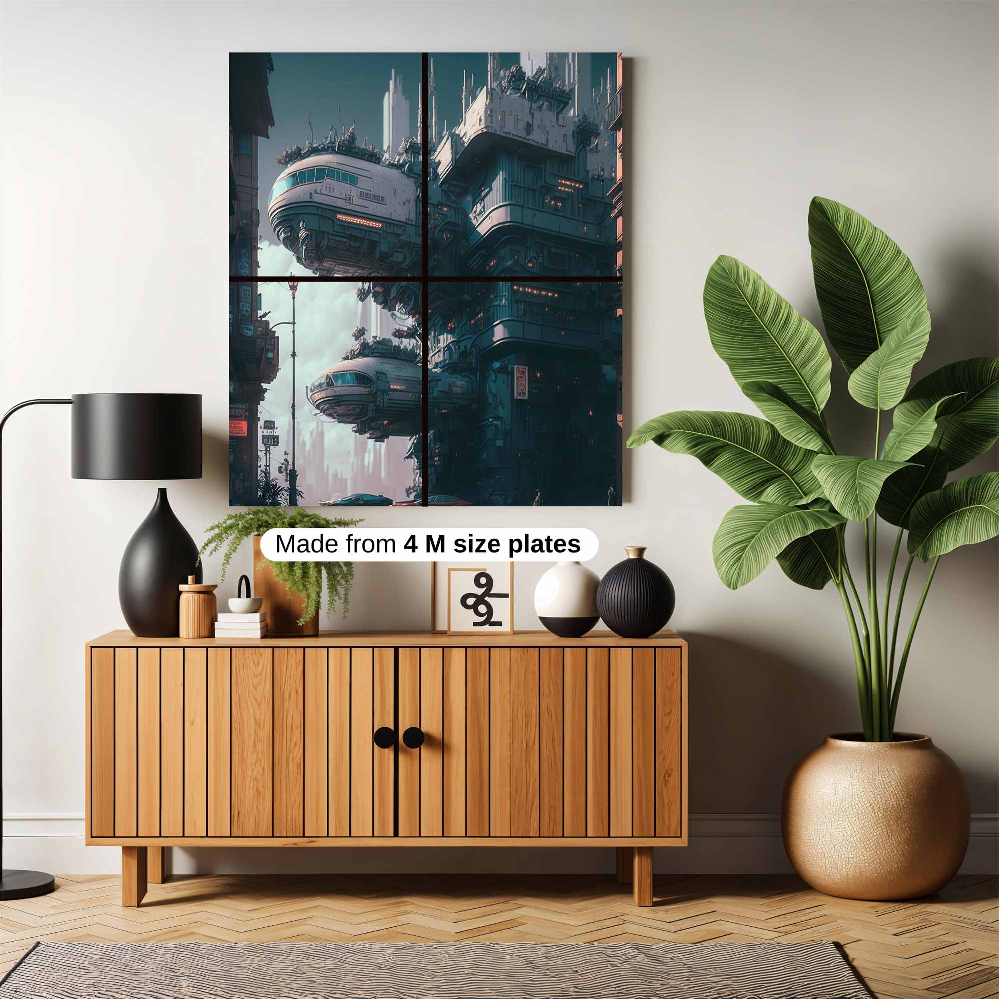 Futuristic Serenity Safe Wall Magnetic / M