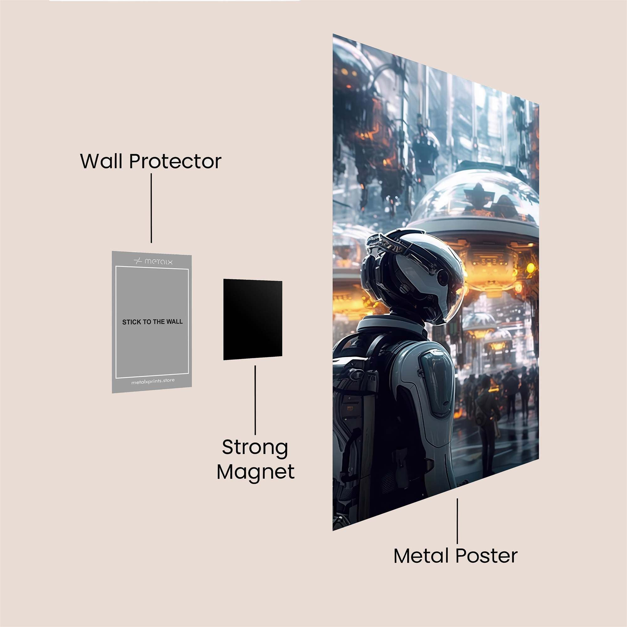 Cyberpunk Haven Safe Wall Magnetic / M