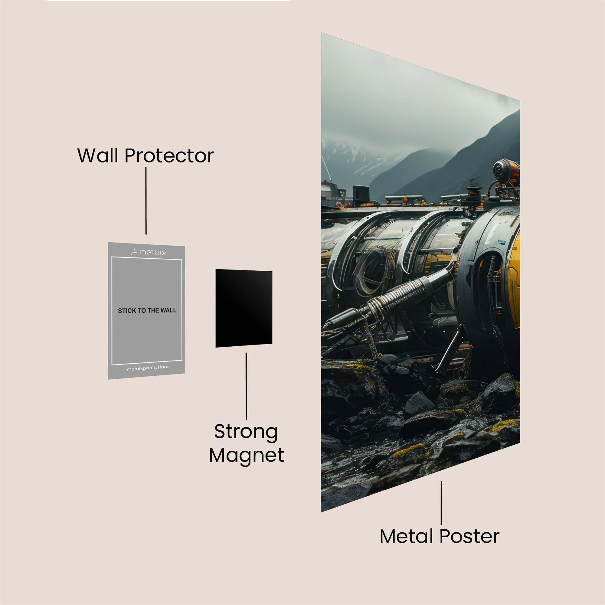 Rocket Euphoria Safe Wall Magnetic / M