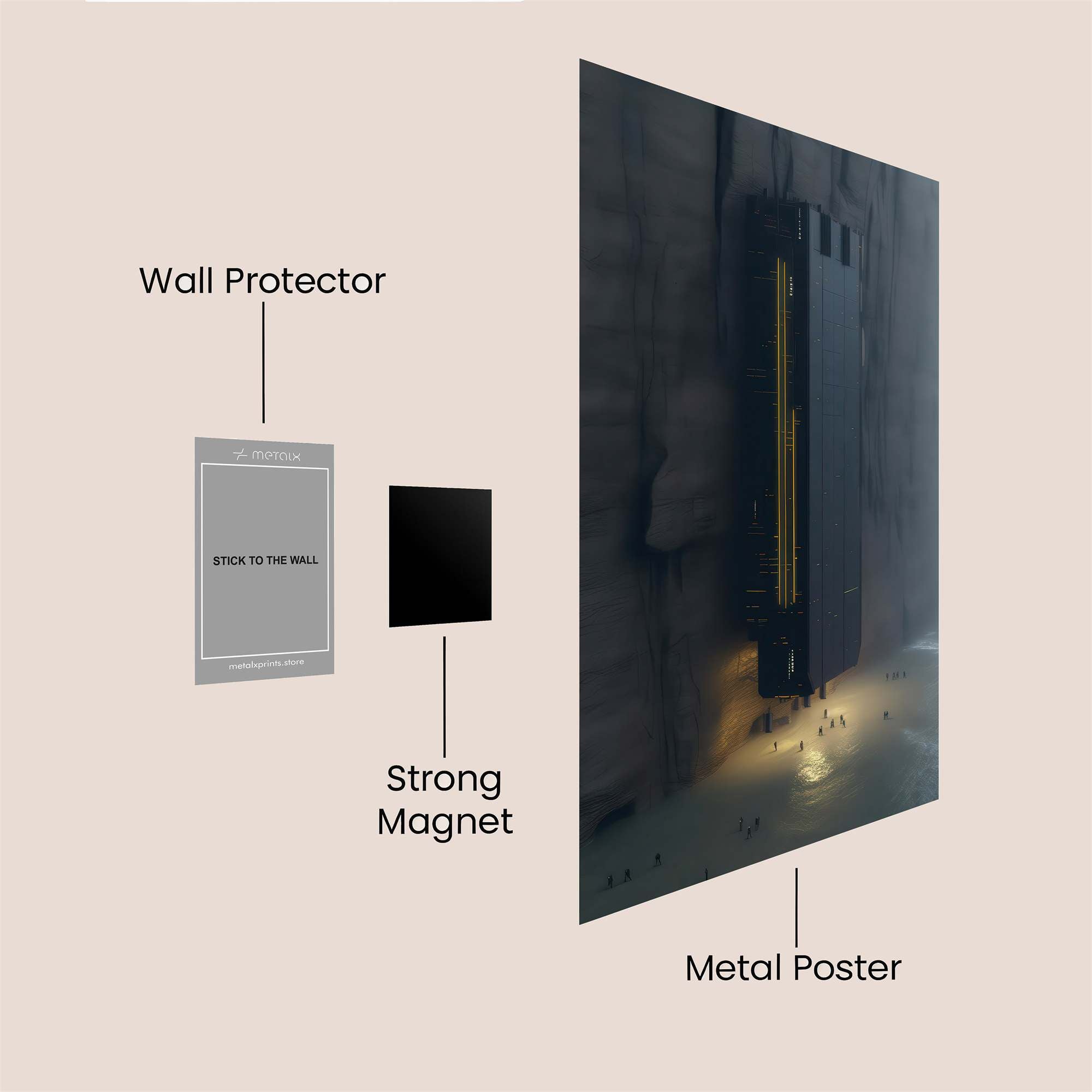 Monolith Mystery Safe Wall Magnetic / M