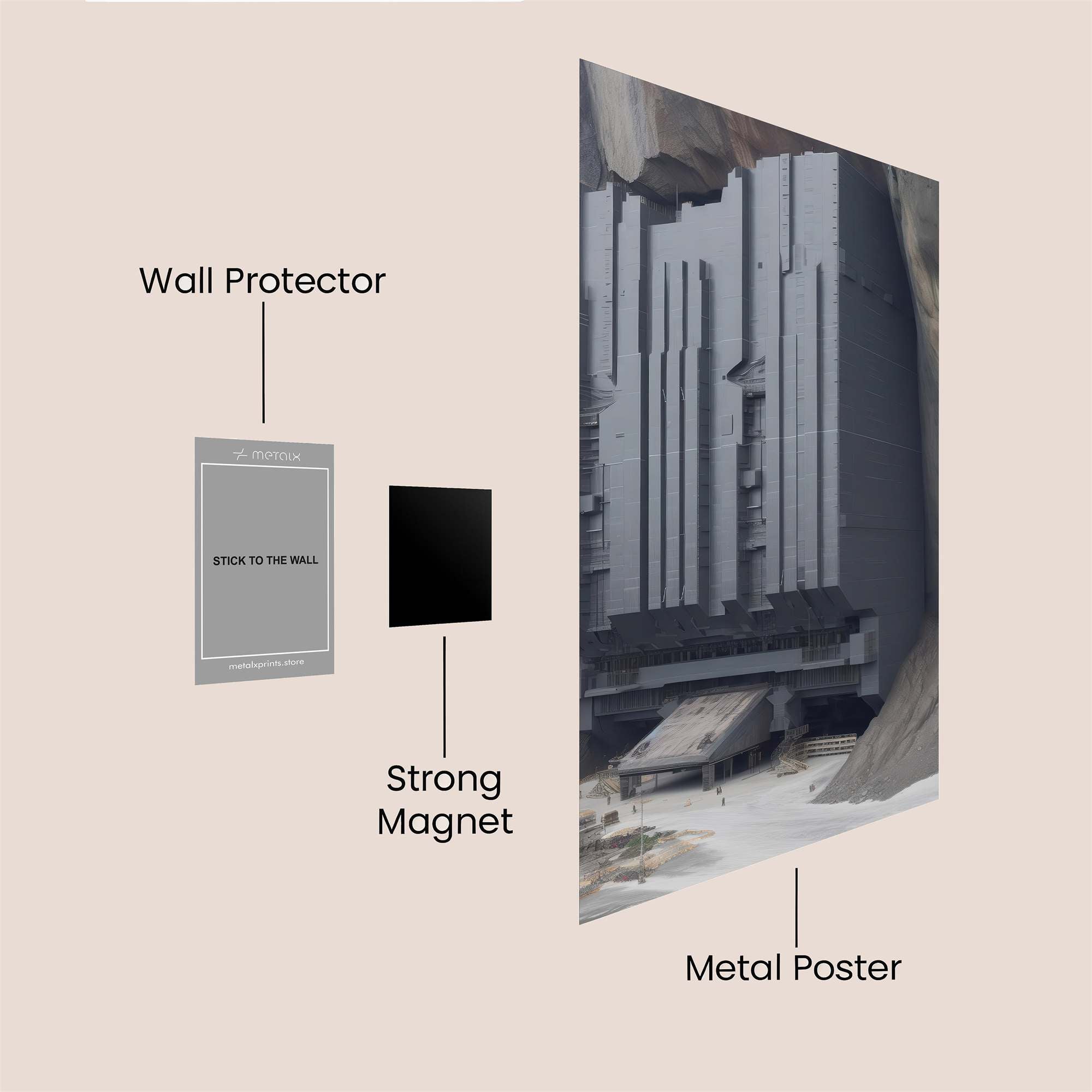 Monolith Mystery Safe Wall Magnetic / M