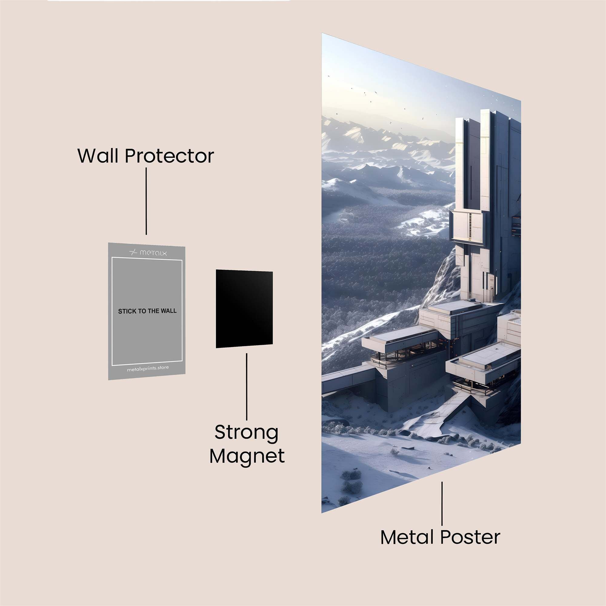 Echoforge Solitude Safe Wall Magnetic / M