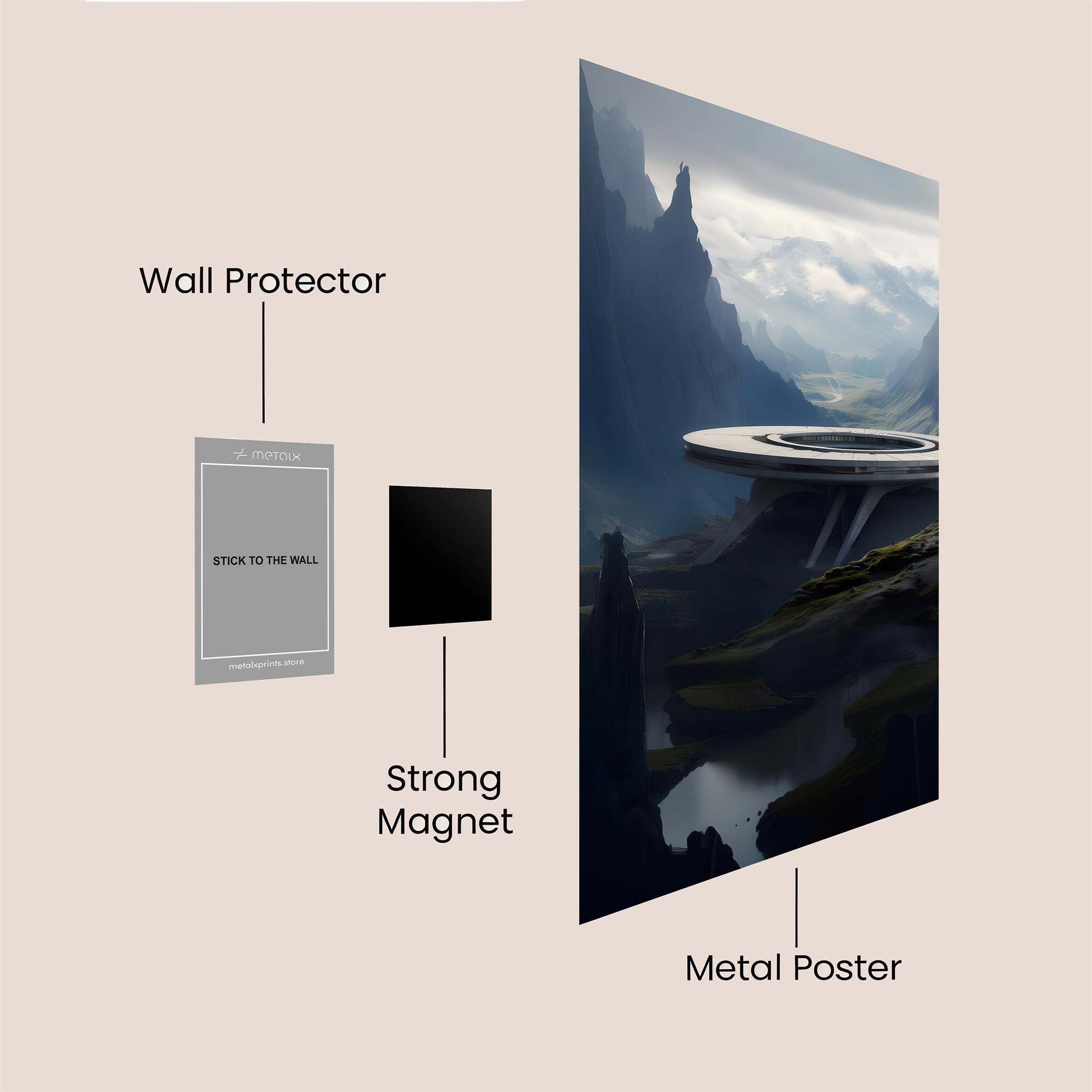 Nexus Serene Safe Wall Magnetic / M