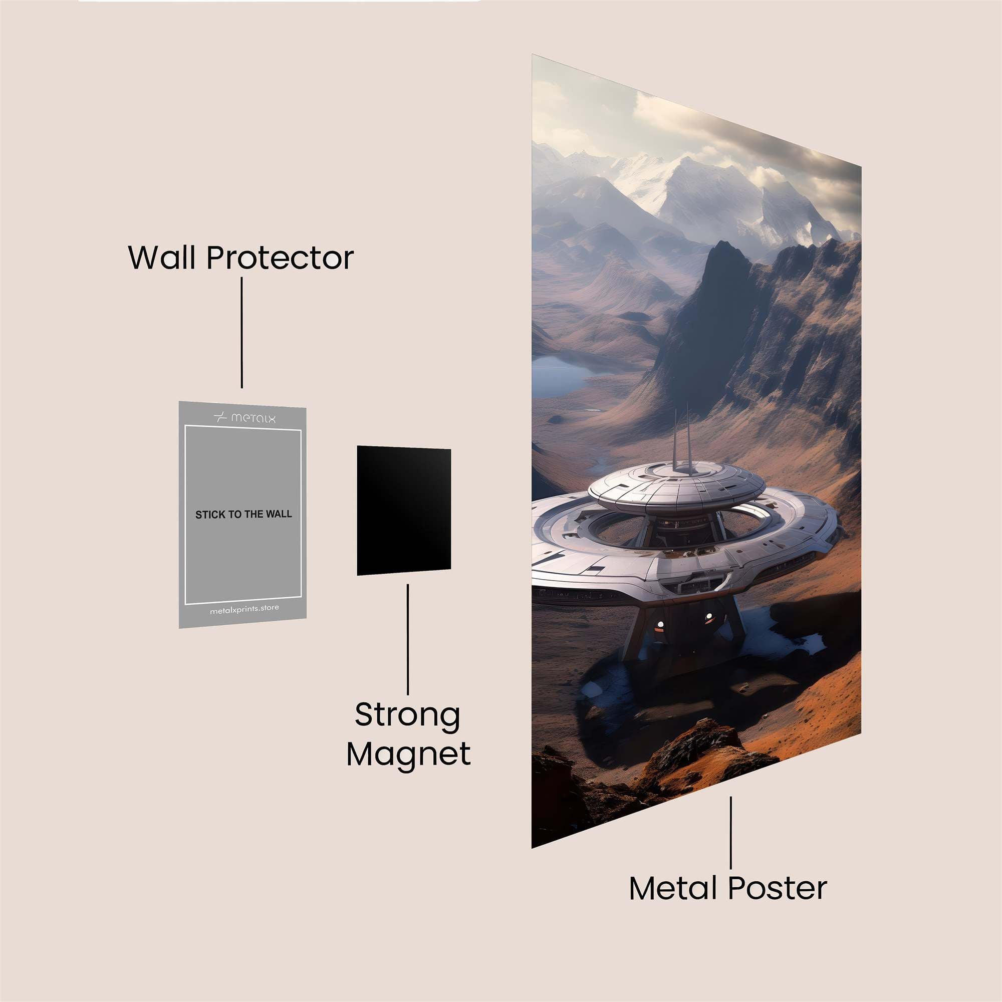 Alien Serenity Safe Wall Magnetic / M