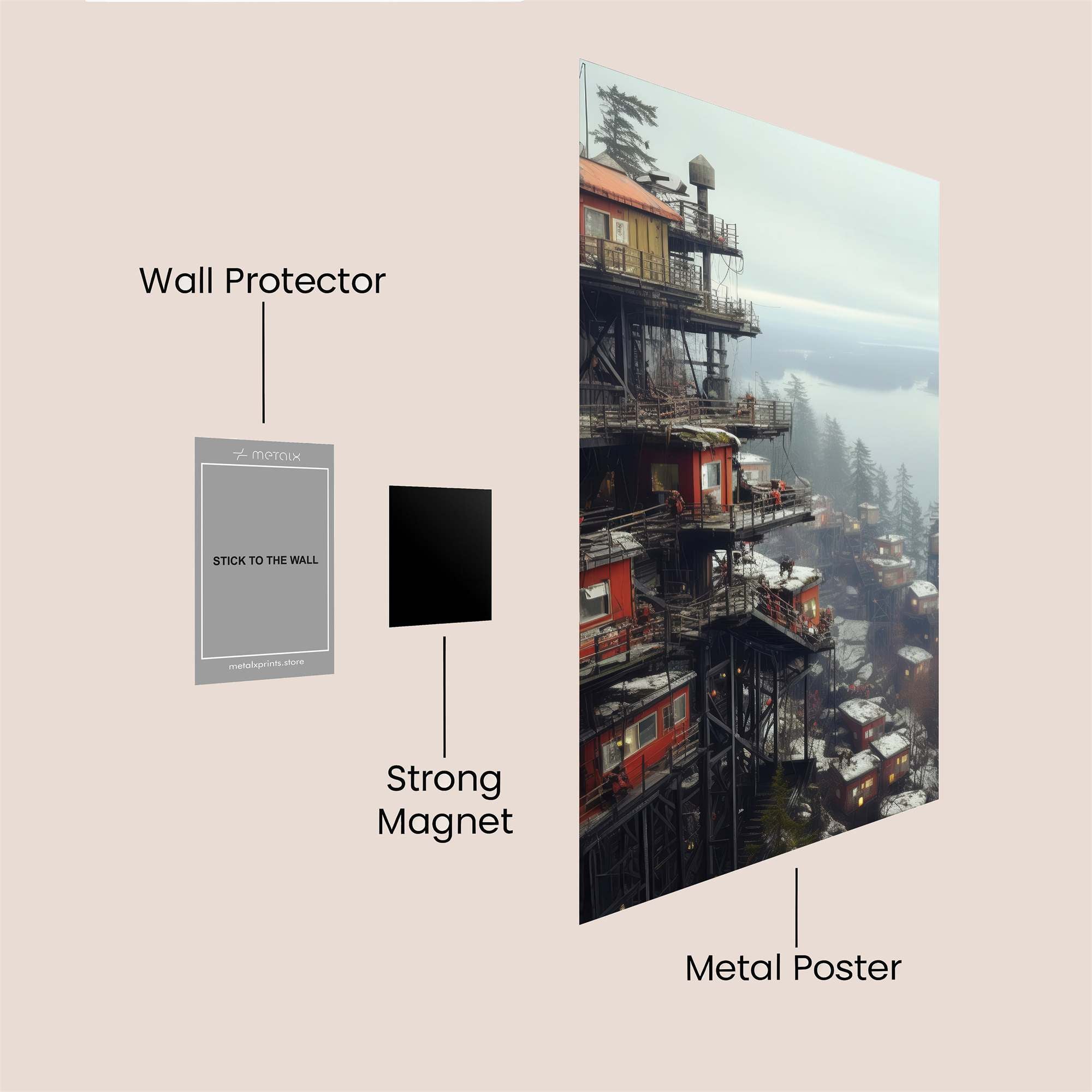 Treehouse Tranquil Safe Wall Magnetic / M
