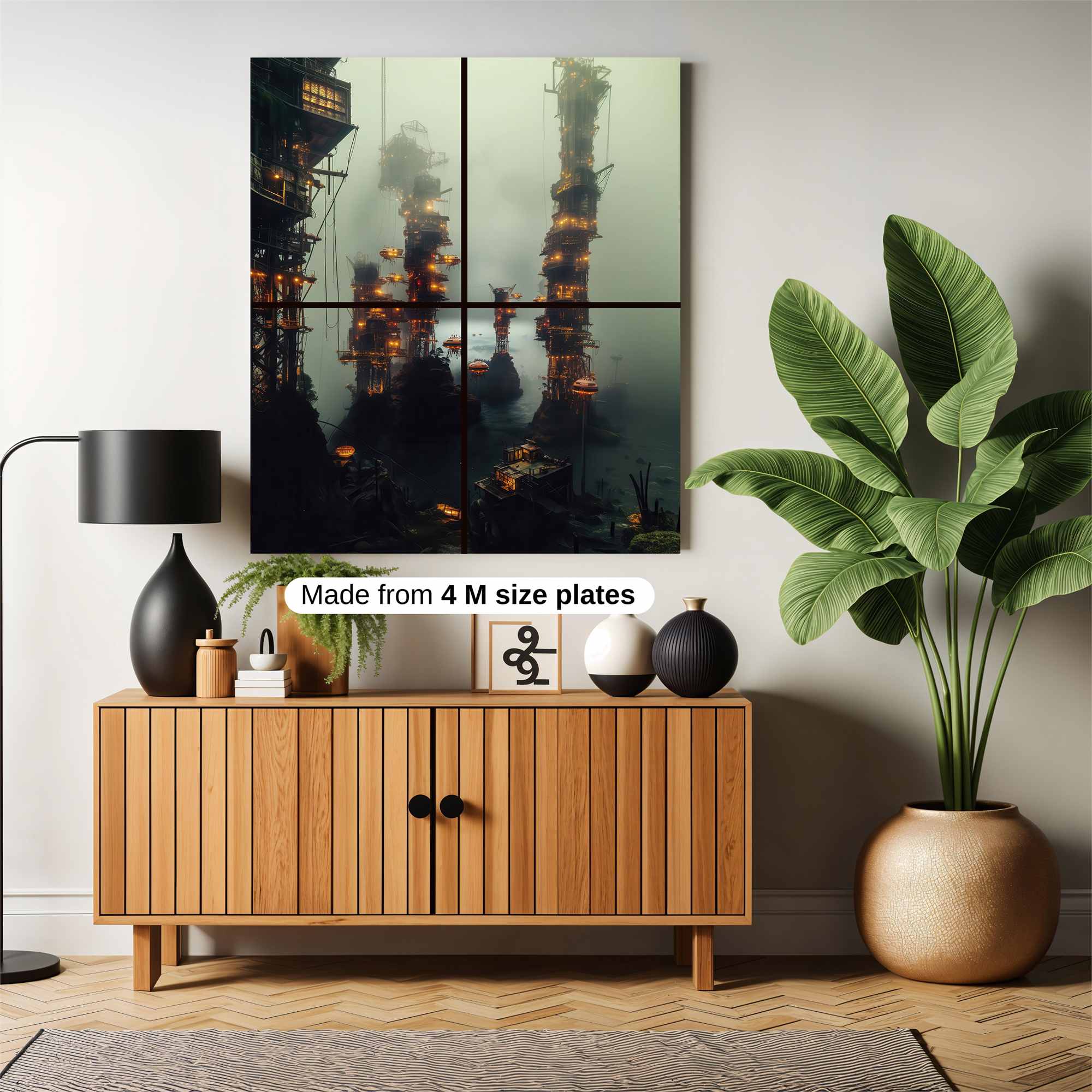 Neon Towers Safe Wall Magnetic / M