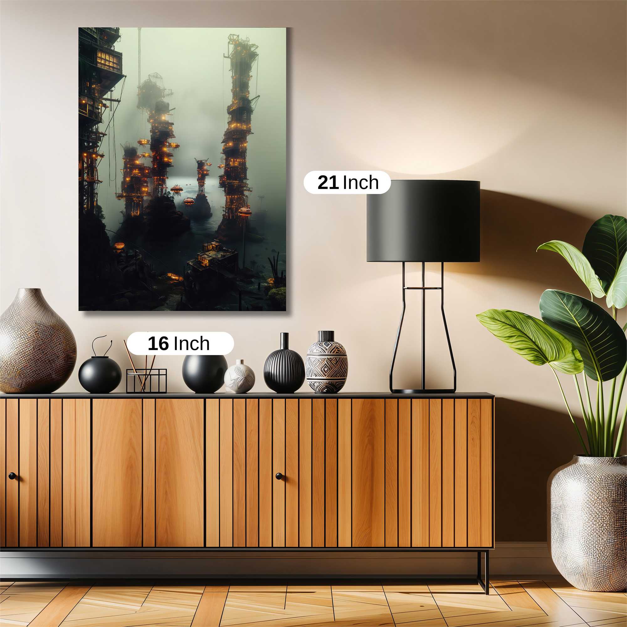 Neon Towers Safe Wall Magnetic / M