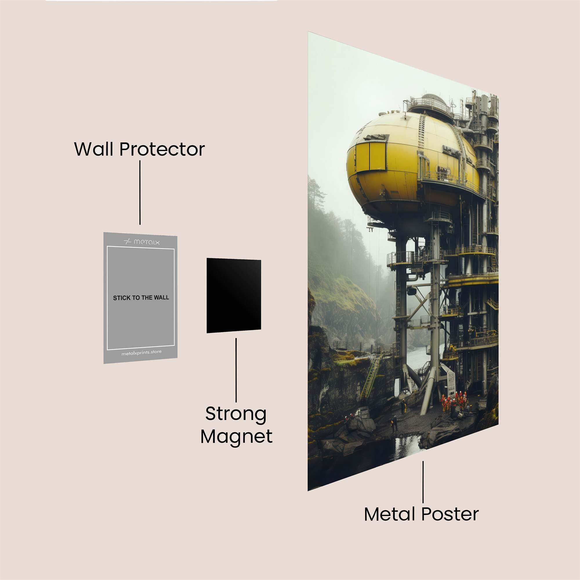 Sphere Enigma Safe Wall Magnetic / M