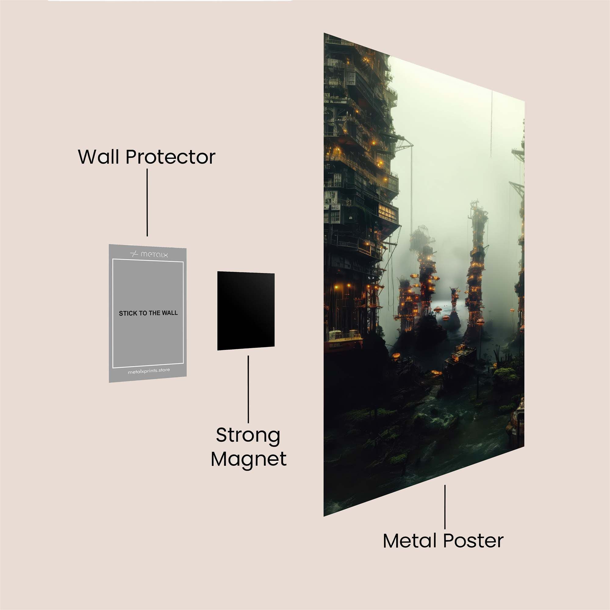 Cyberpunk Gloom Safe Wall Magnetic / M