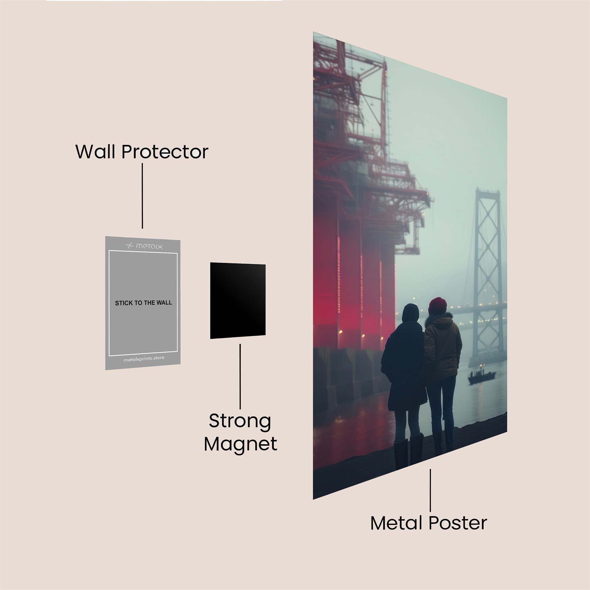 Bridge Serenity Safe Wall Magnetic / M