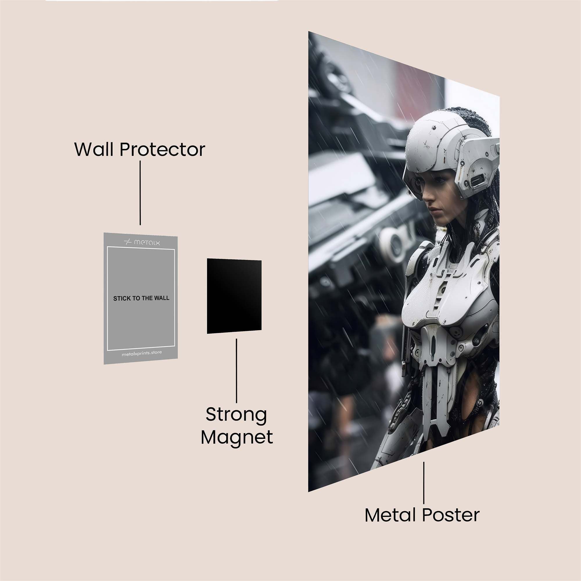 Cyberpunk Reverie Safe Wall Magnetic / M