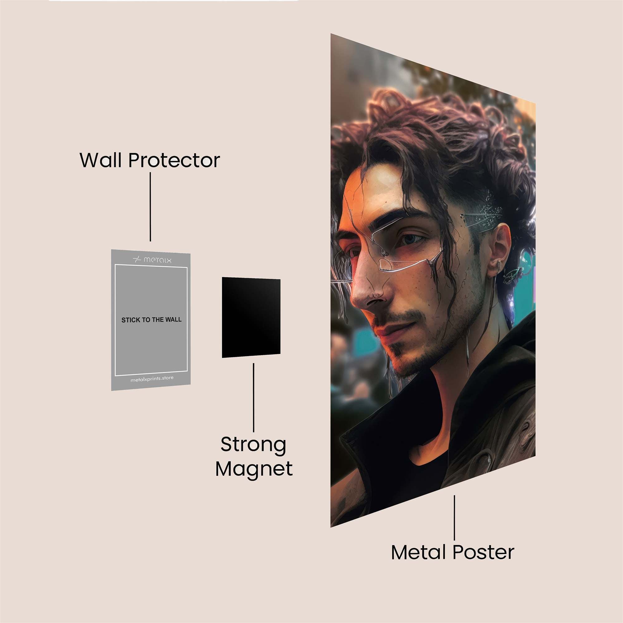 Cyber Enigma Safe Wall Magnetic / M