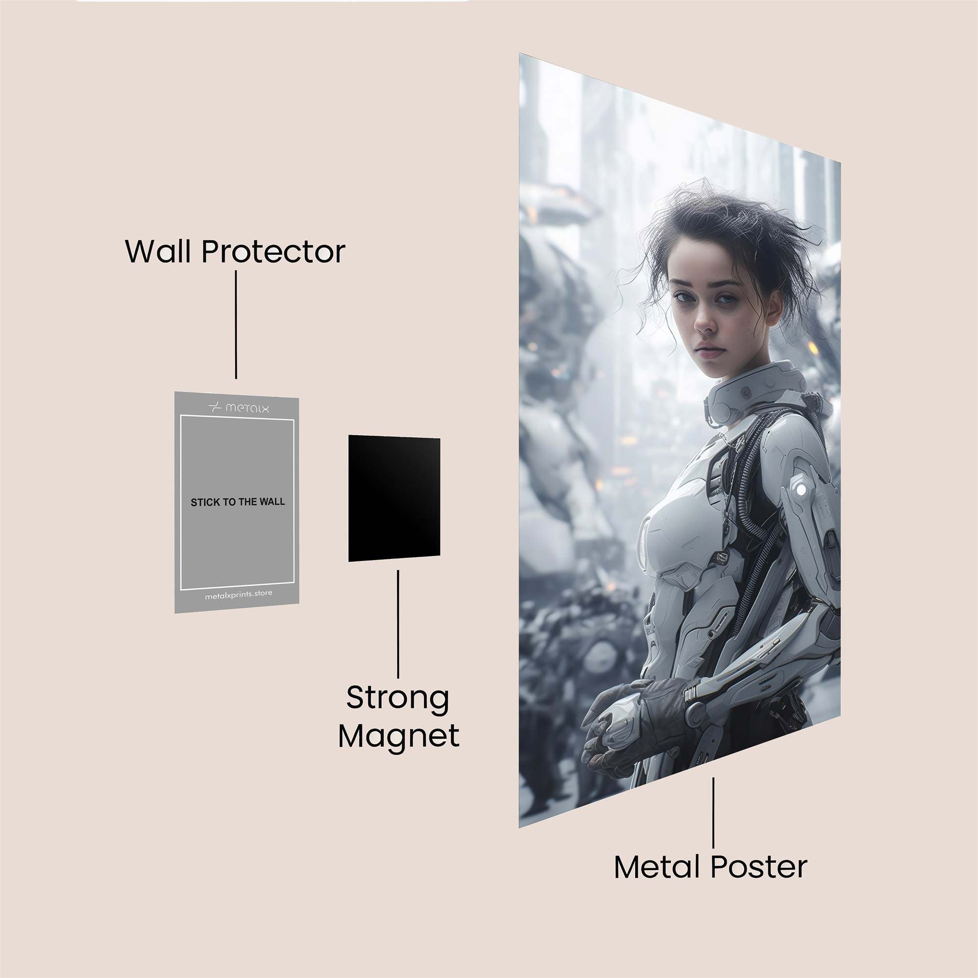 Cyber Enigma Safe Wall Magnetic / M