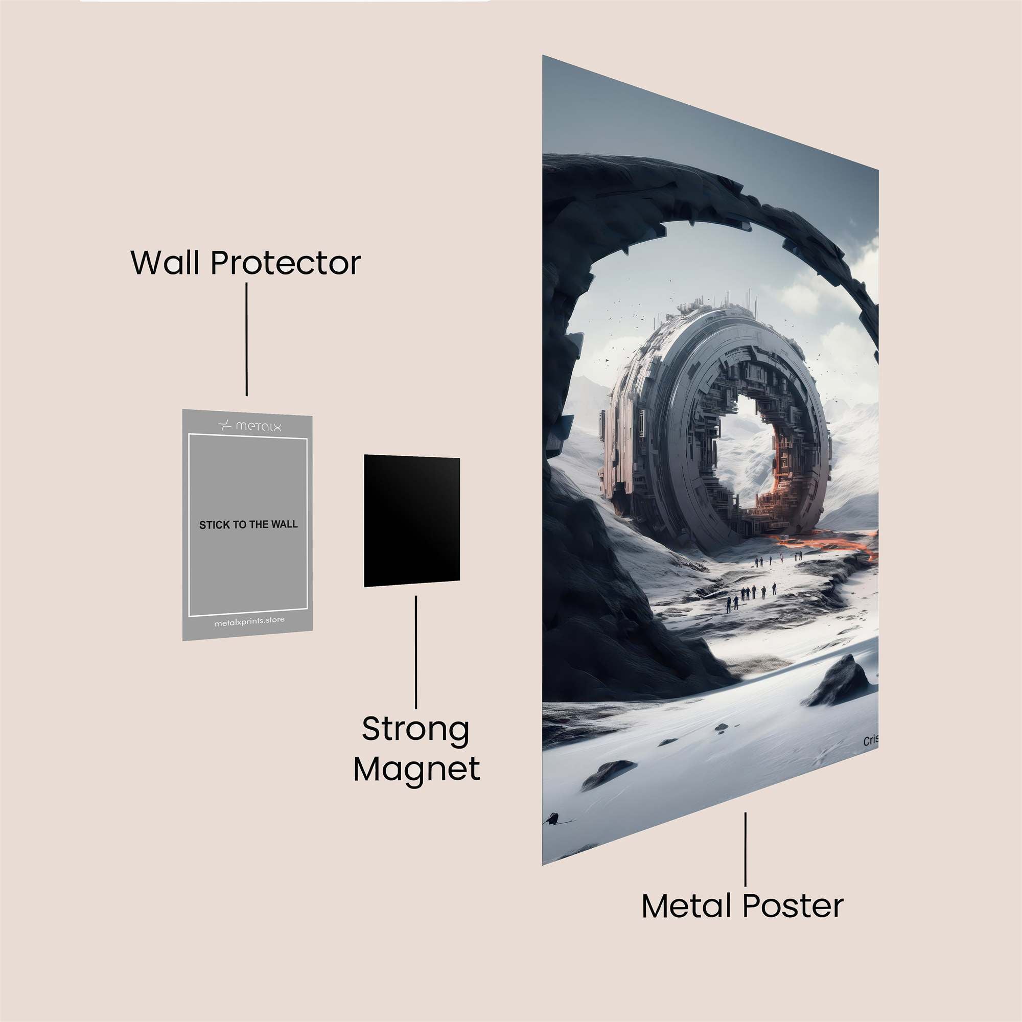 Portal Serenity Safe Wall Magnetic / M