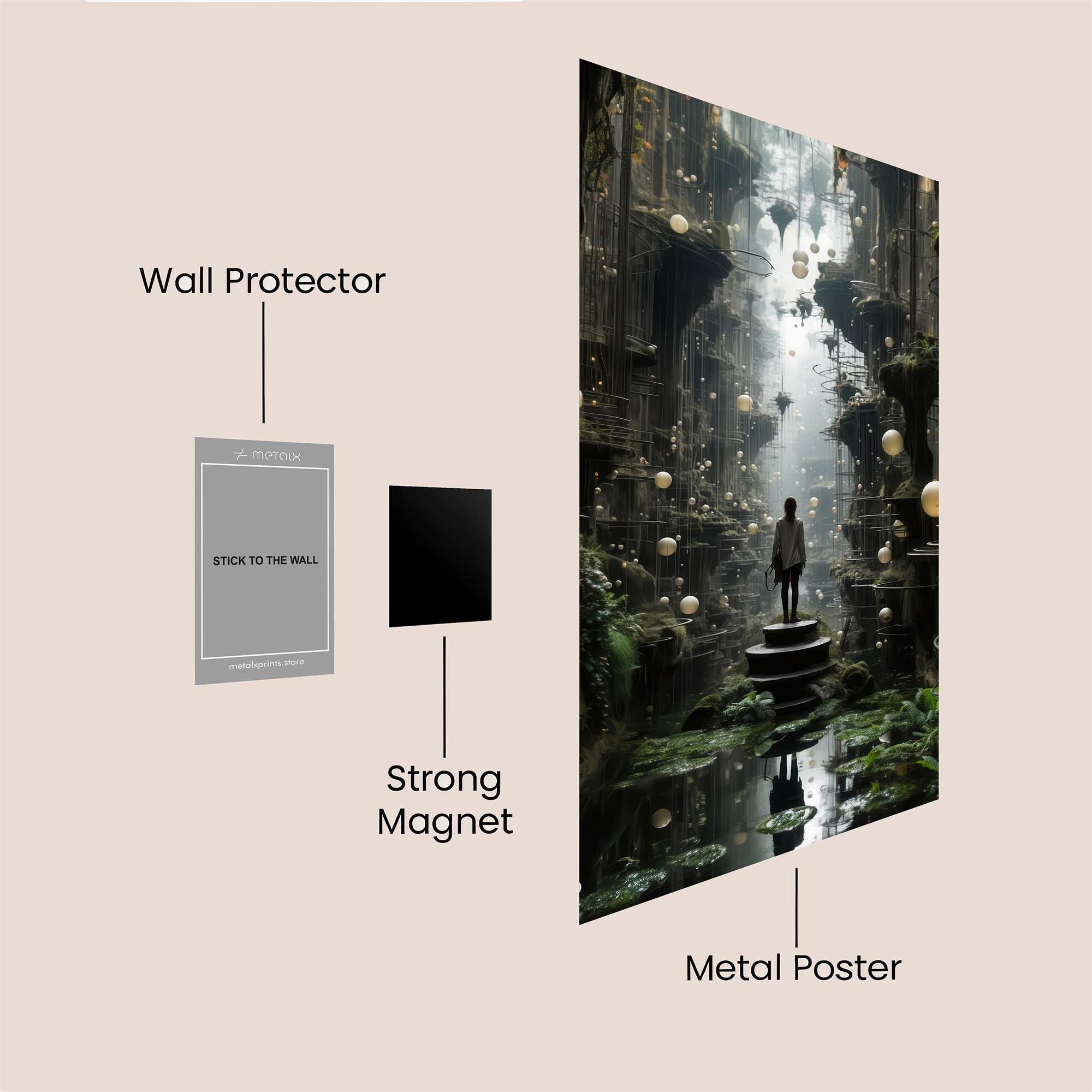 Labyrinth Dream Safe Wall Magnetic / M