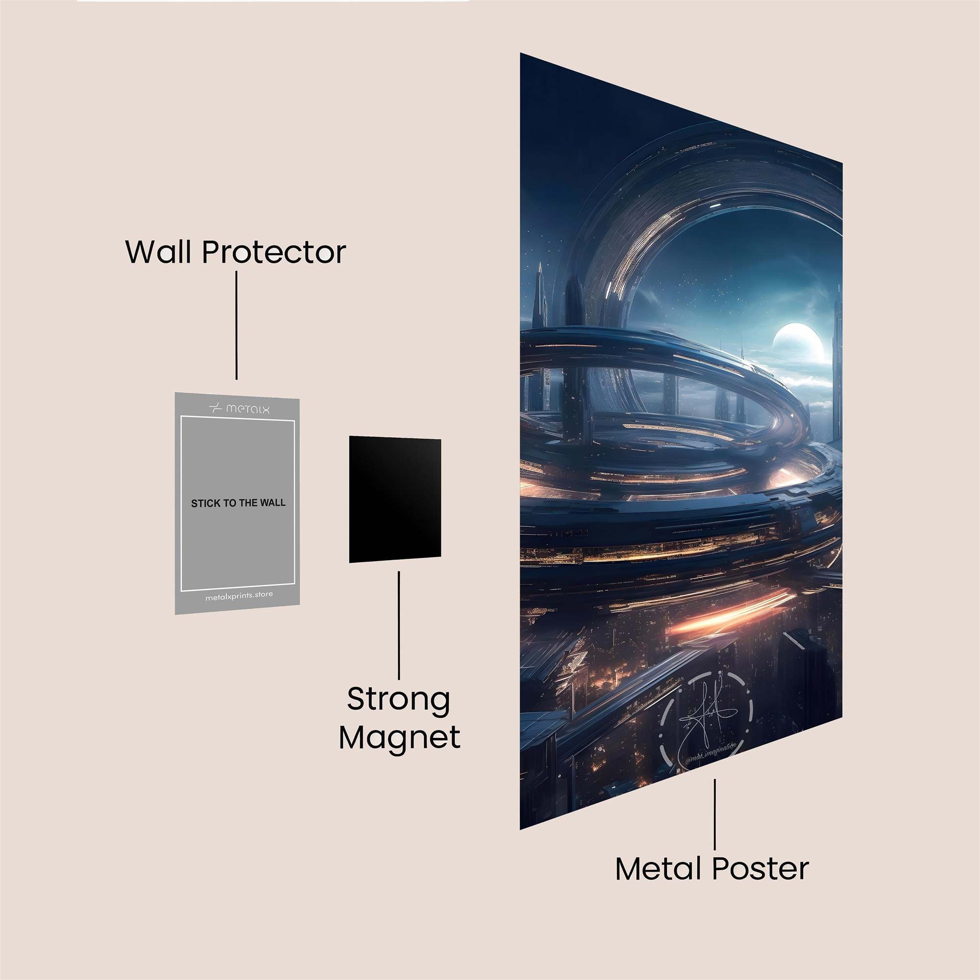 Orbital Serenity Safe Wall Magnetic / M