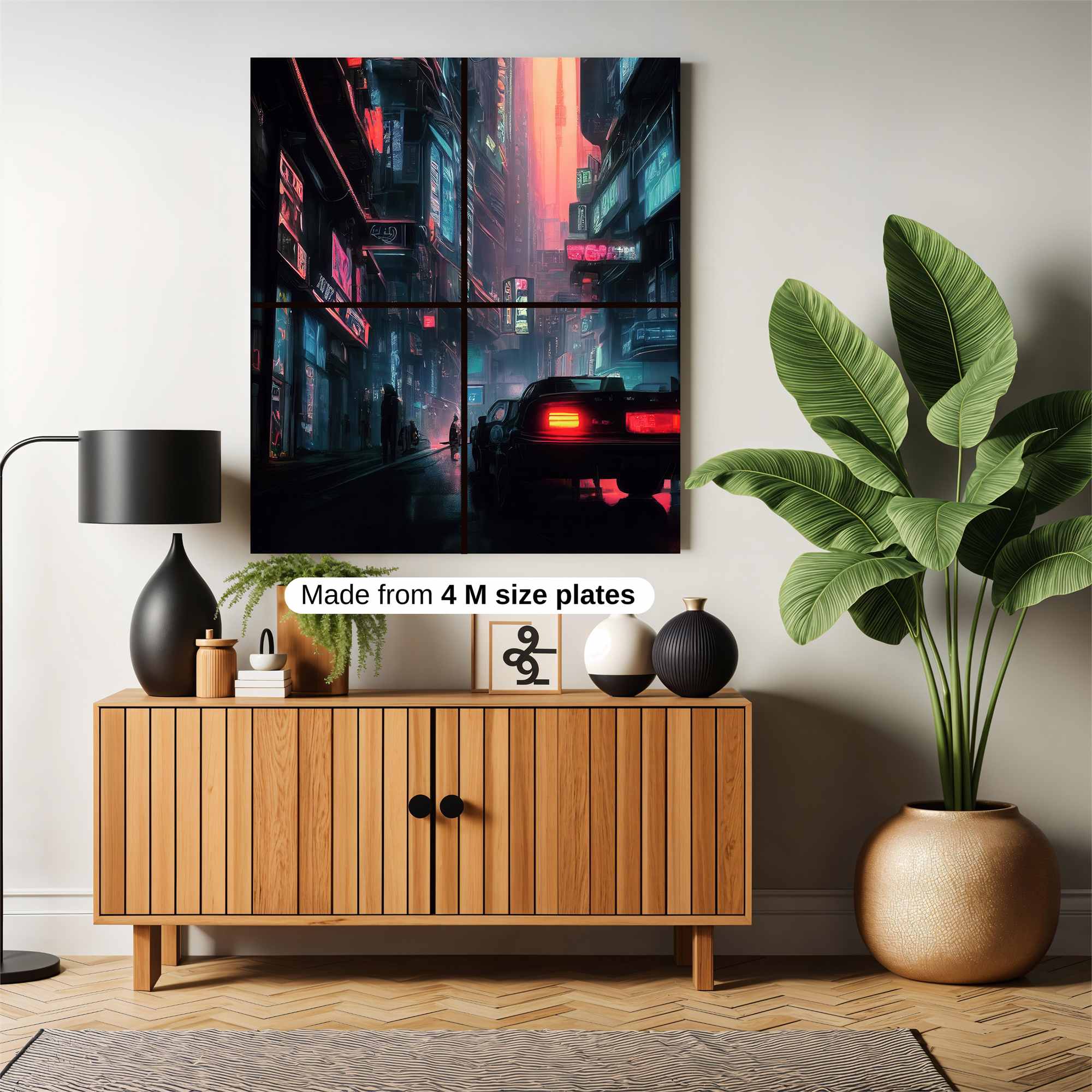 Neon Dreamscape Safe Wall Magnetic / M