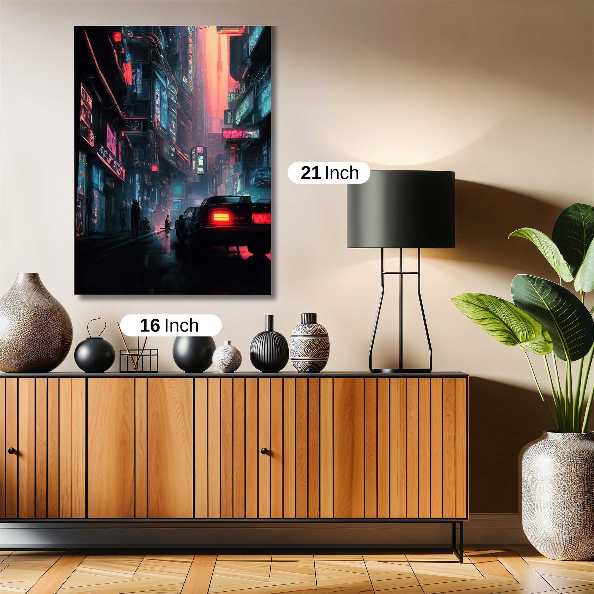 Neon Dreamscape Safe Wall Magnetic / M