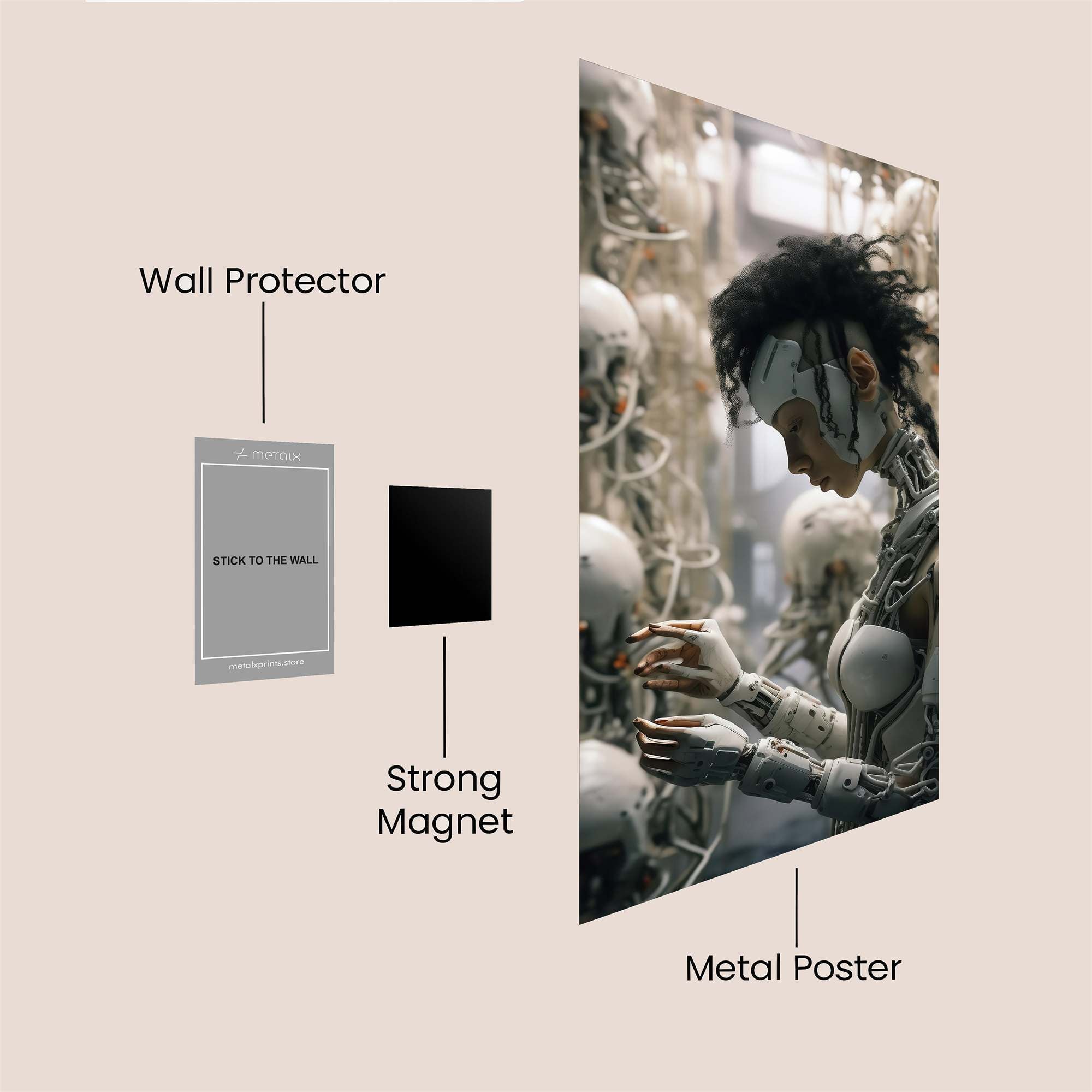 Cyber Enigma Safe Wall Magnetic / M