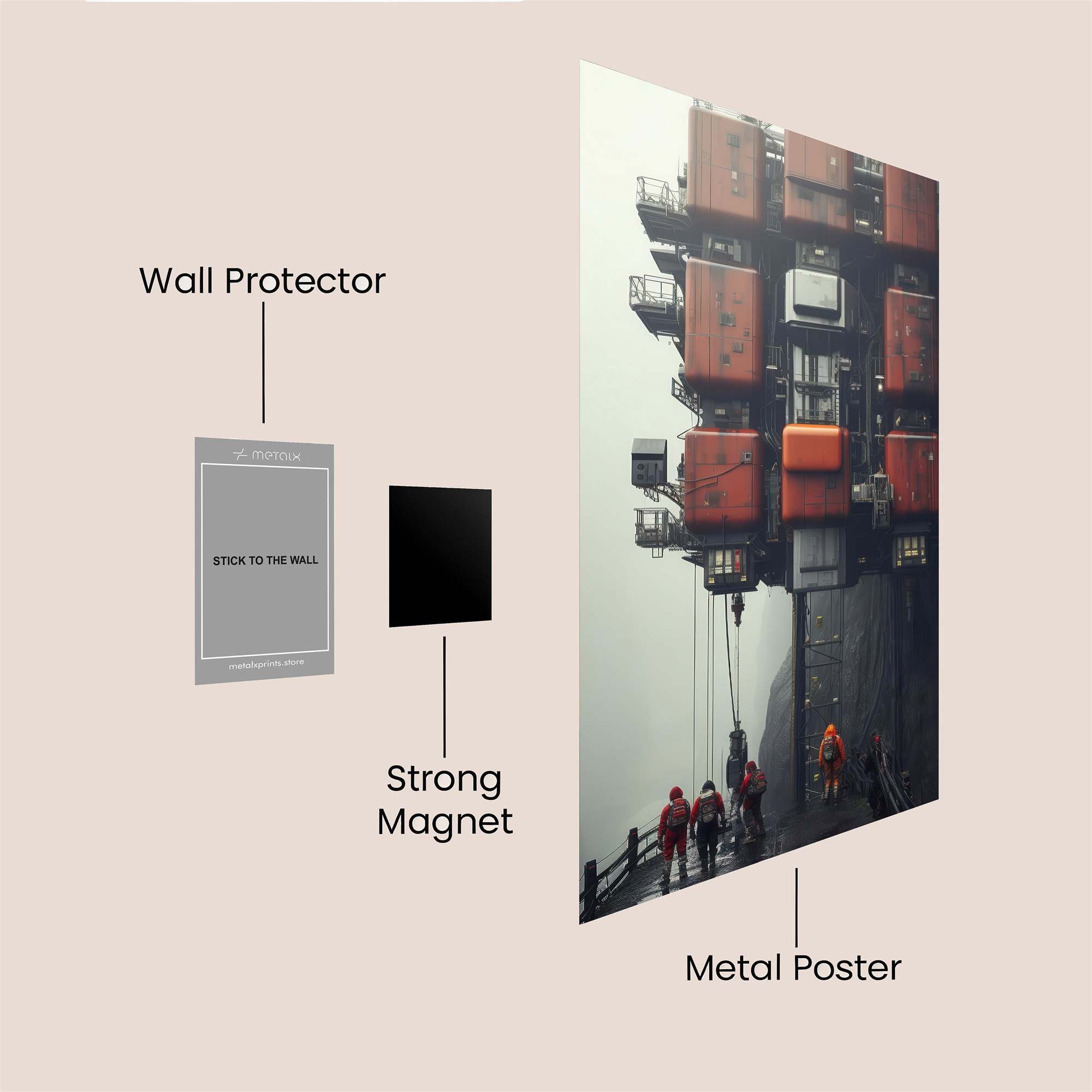 Lift Precarious Safe Wall Magnetic / M