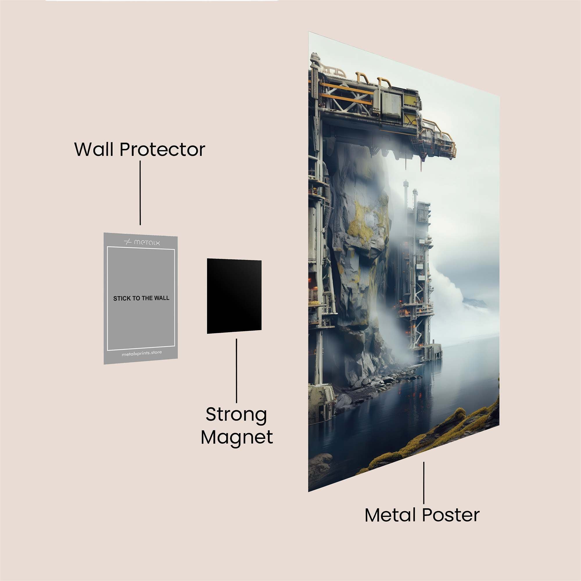 EcoCollapse Safe Wall Magnetic / M