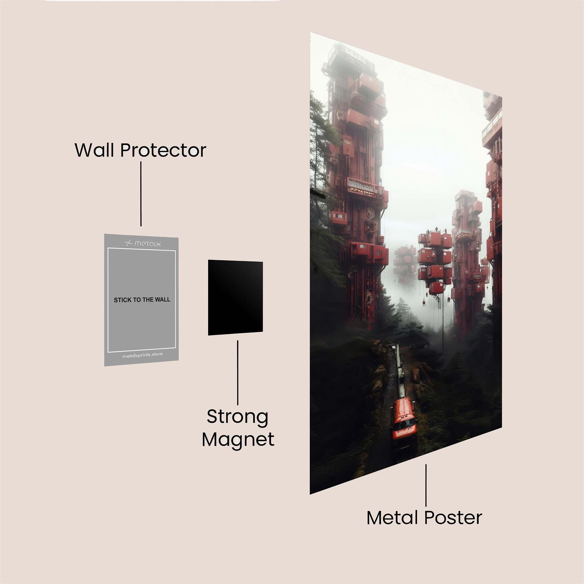Crimson Enigma Safe Wall Magnetic / M