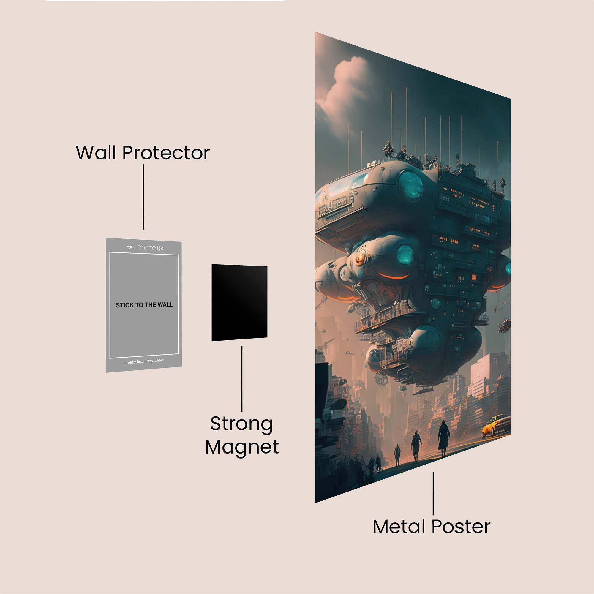 Skyward Marvel Safe Wall Magnetic / M