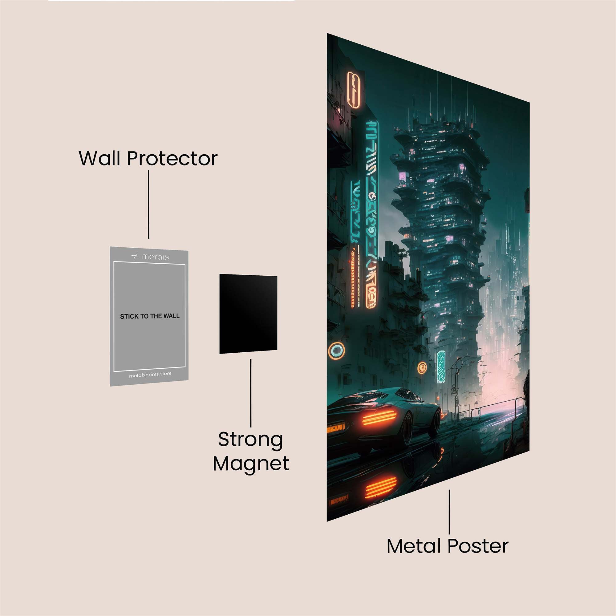 Cyberpunk Dream Safe Wall Magnetic / M