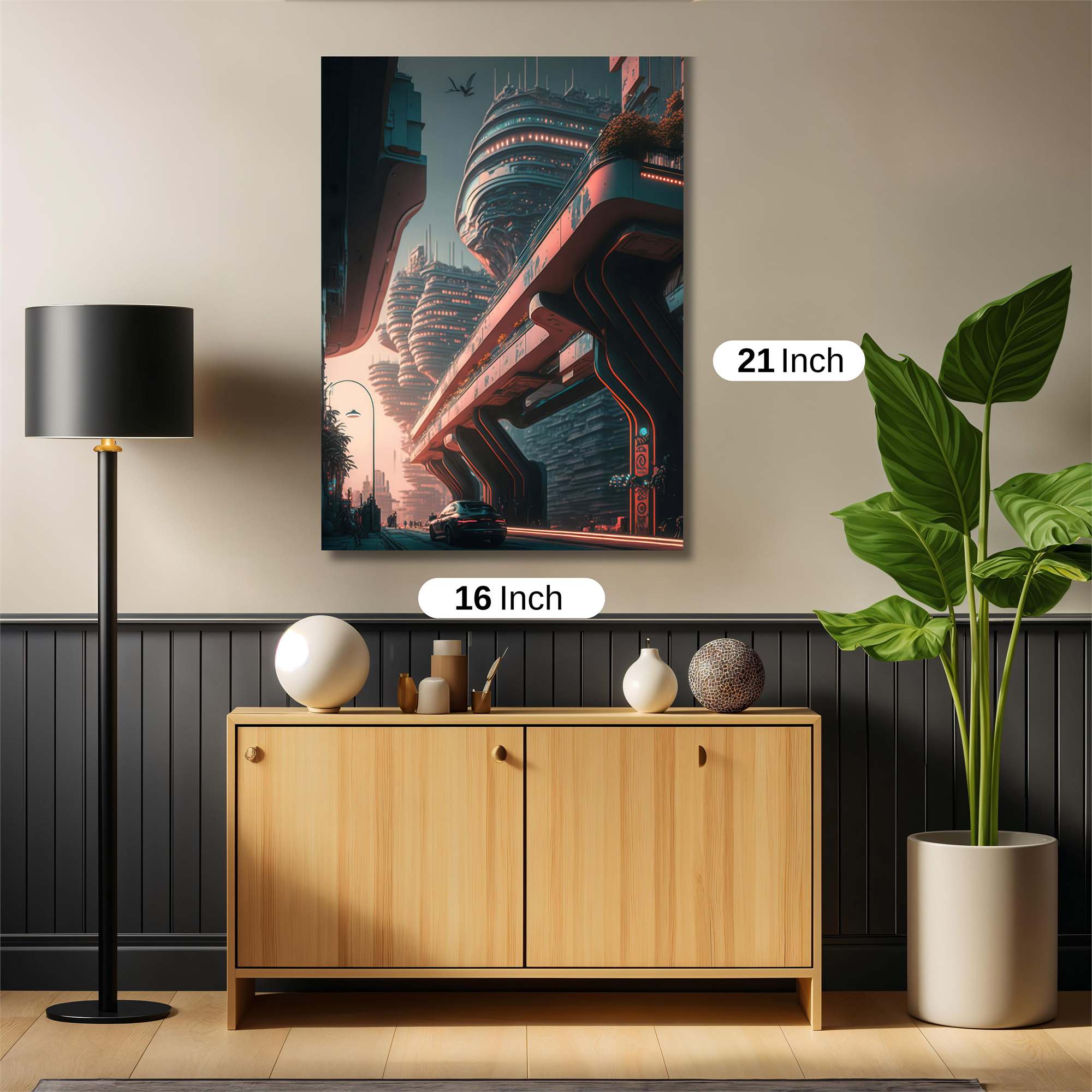 Neon Metropolis Safe Wall Magnetic / M