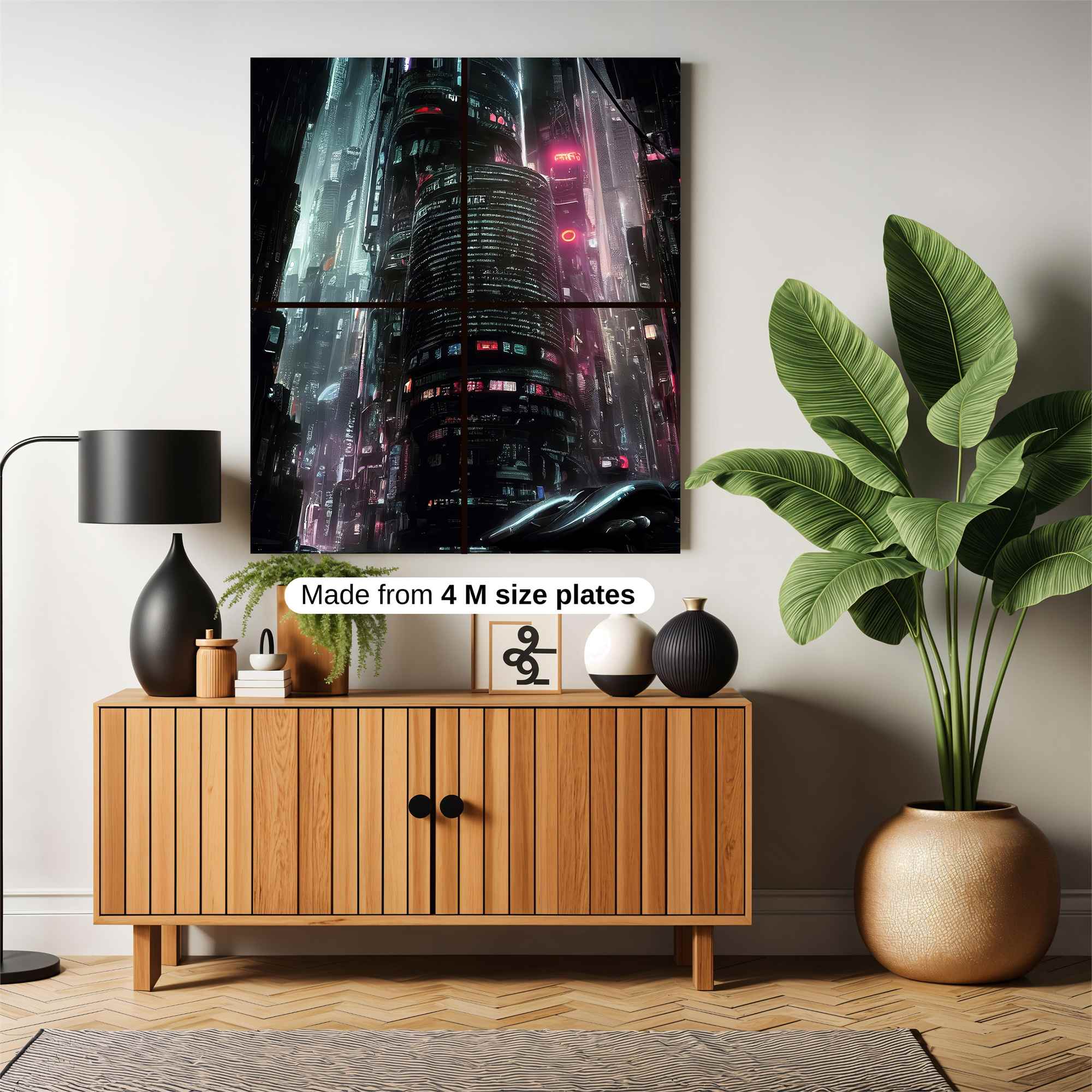 Cyberpunk Dreamscape Safe Wall Magnetic / M
