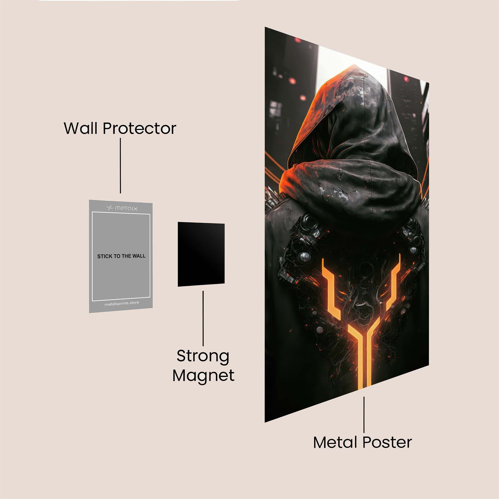 Cyberpunk Enigma Safe Wall Magnetic / M