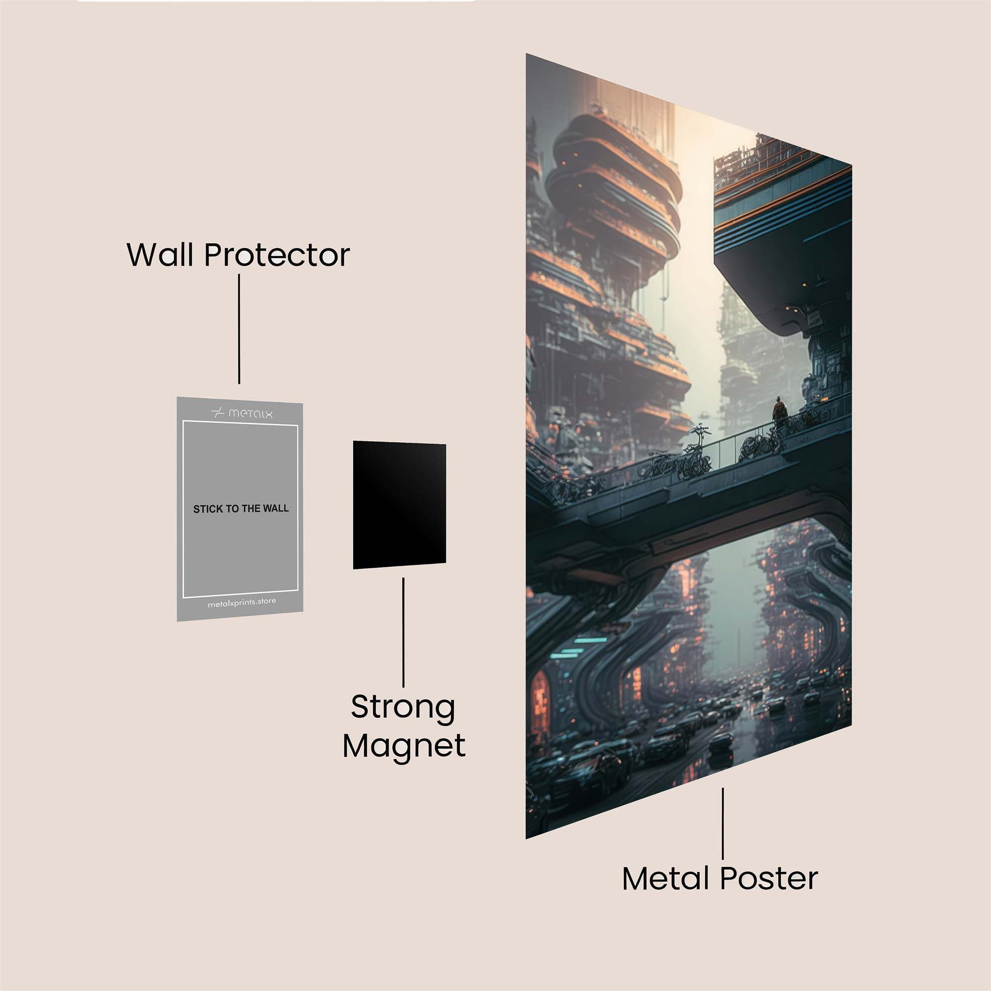 Neon Abyss Safe Wall Magnetic / M