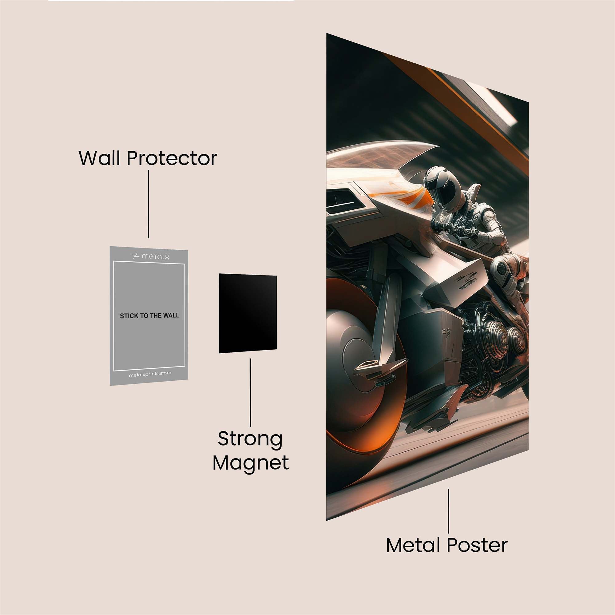 Cyber Nomad Safe Wall Magnetic / M
