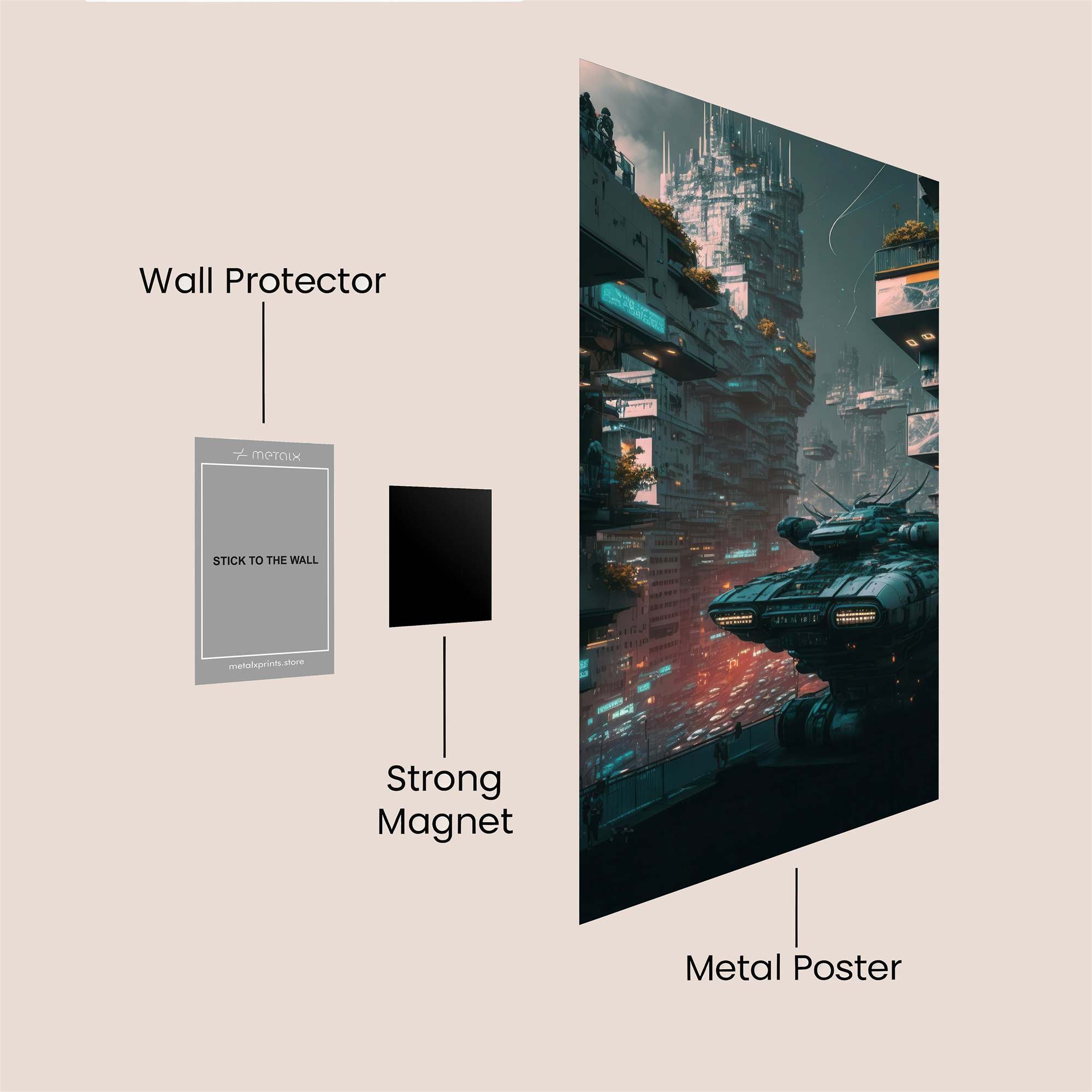 Cyberpunk Chaos Safe Wall Magnetic / M
