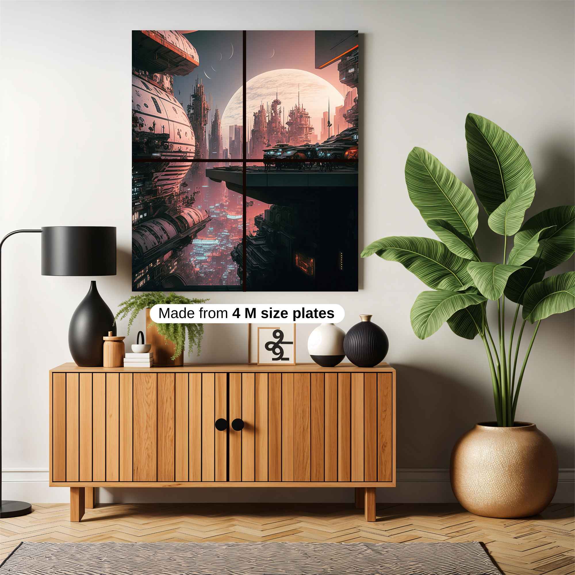 Moonlit Metropolis Safe Wall Magnetic / M