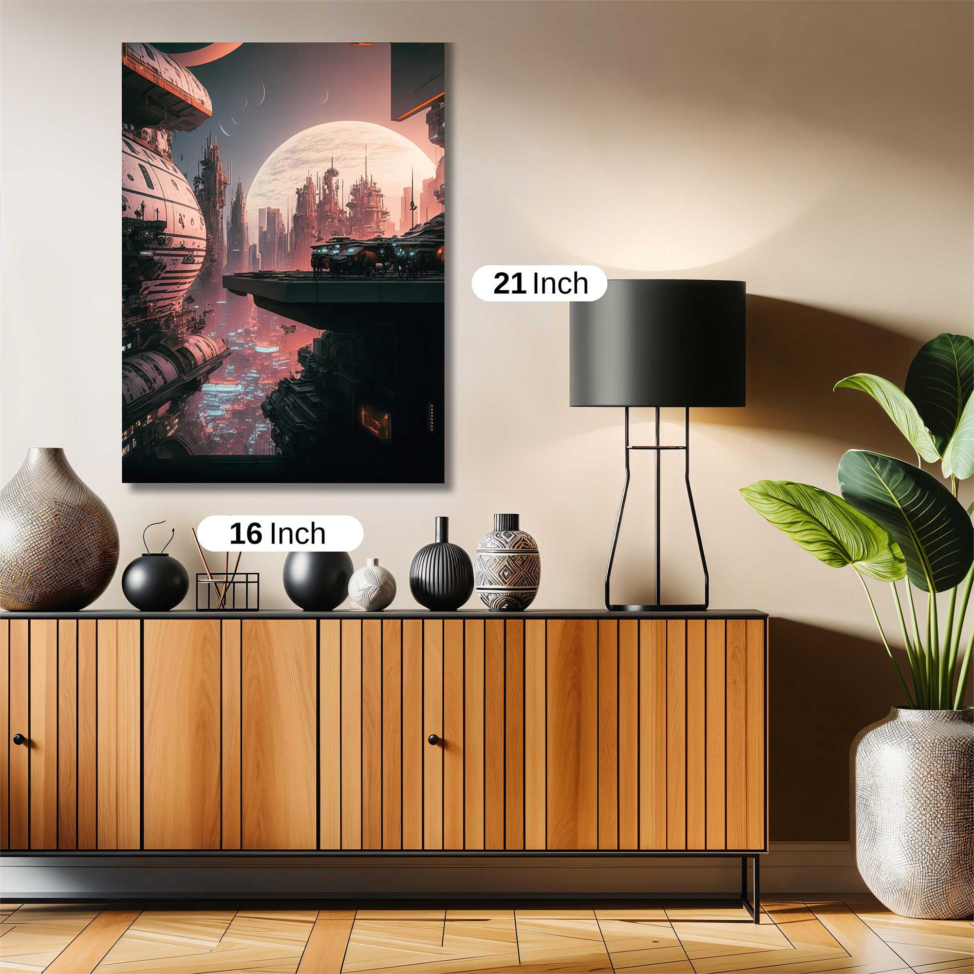 Moonlit Metropolis Safe Wall Magnetic / M