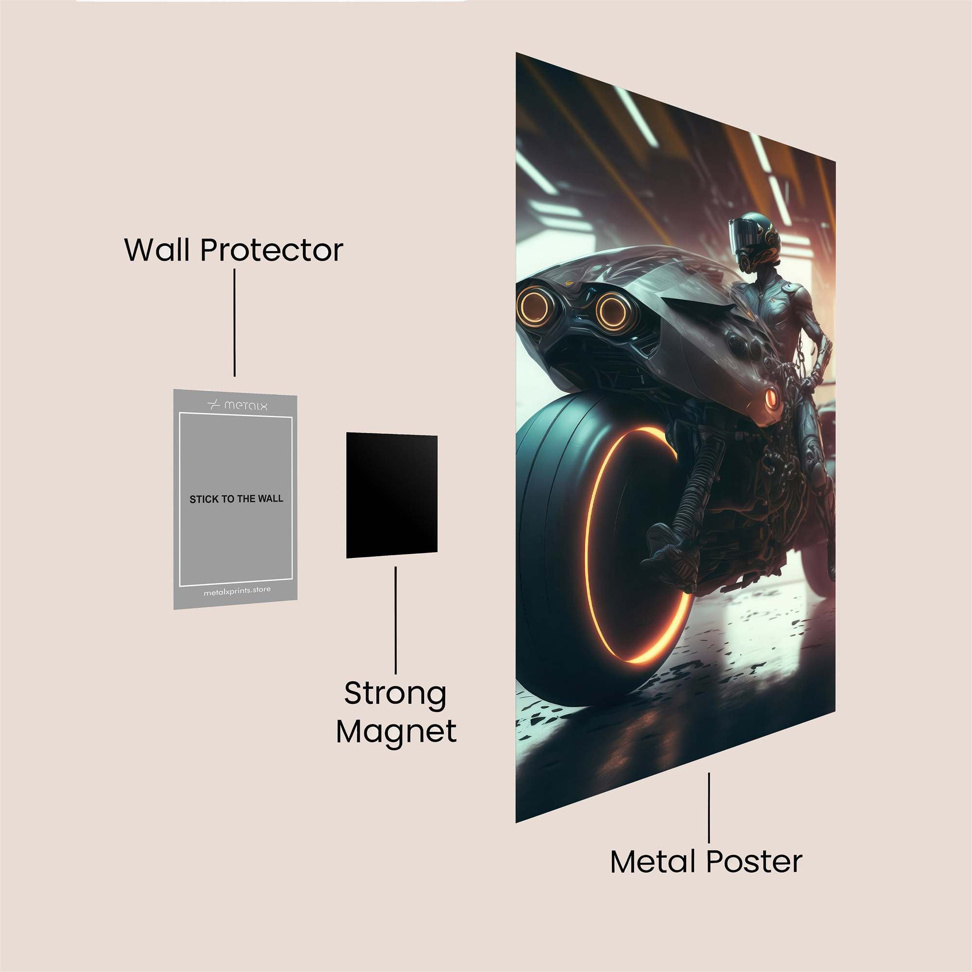 Cyber Rebel Safe Wall Magnetic / M