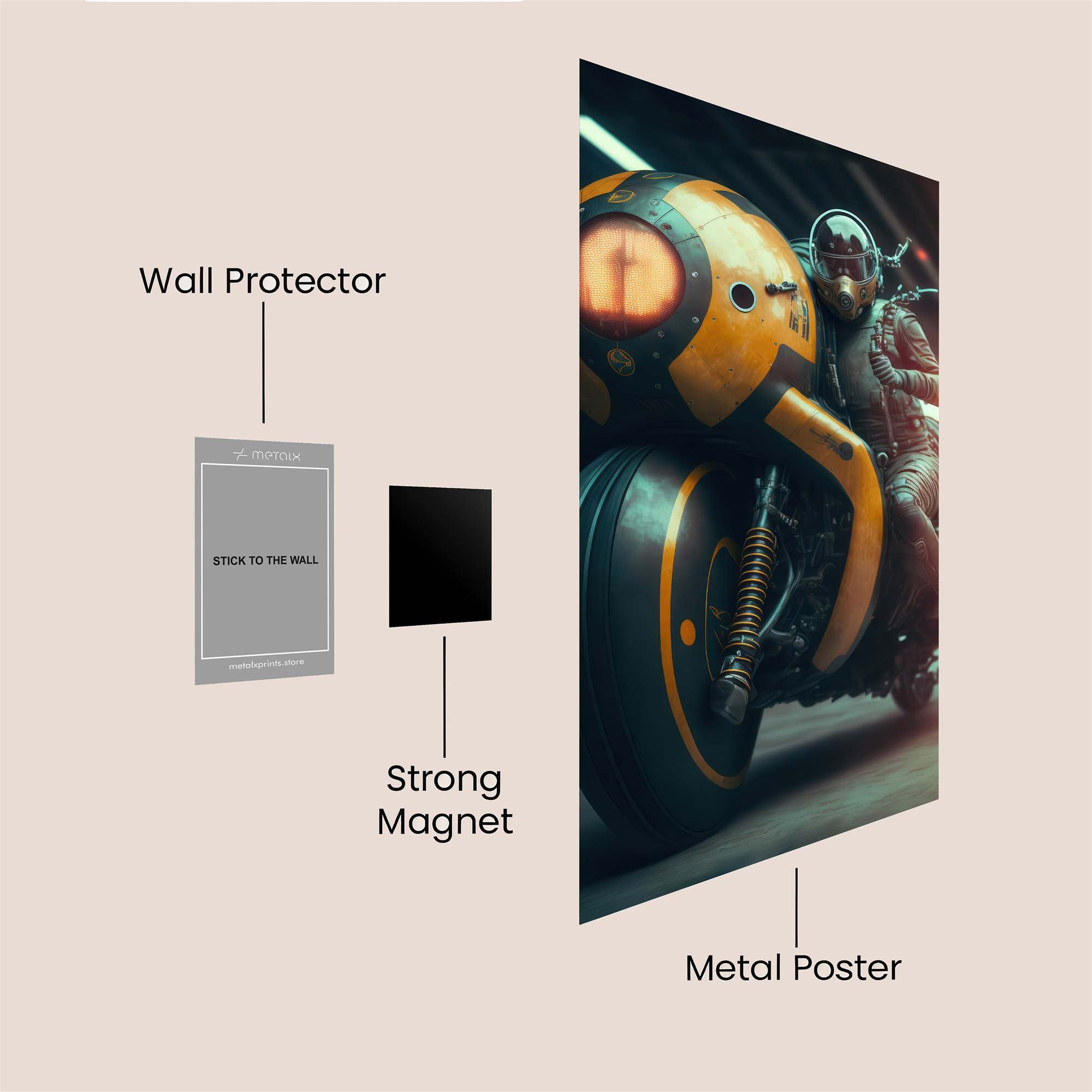 Cyber Nomad Safe Wall Magnetic / M