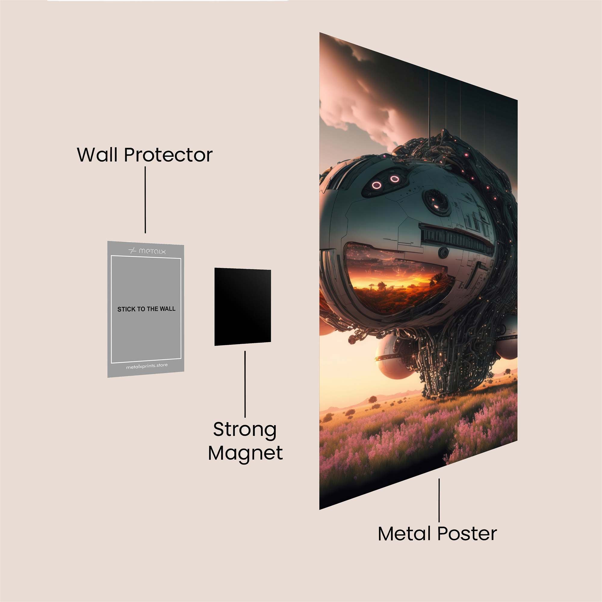 Sunset Sentinel Safe Wall Magnetic / M